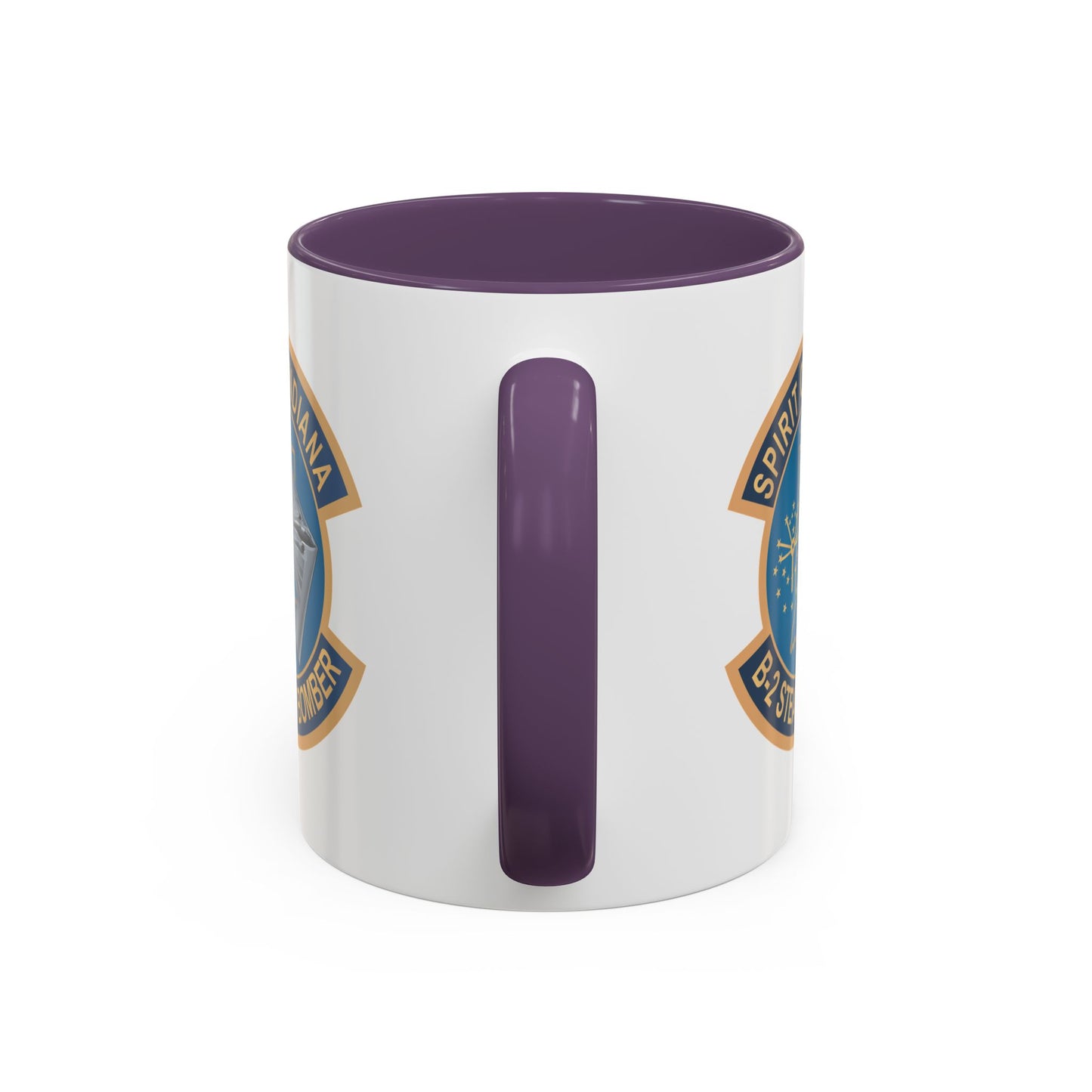 Accent Coffee Mug (11oz & 15oz) - USAF - B2 - Spirit of Indiana - Stealth Bomber wo txt X 300