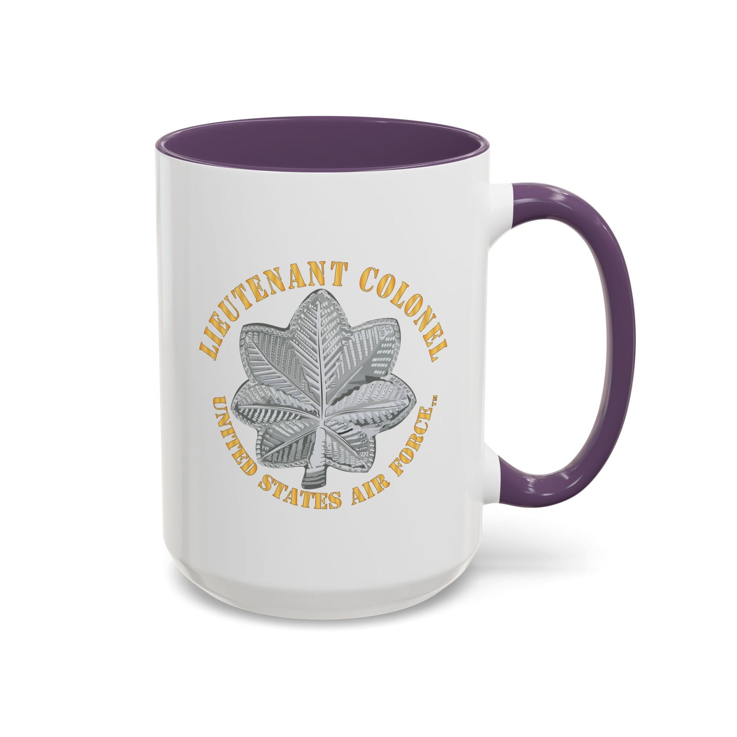 Accent Coffee Mug (11oz & 15oz) - USAF - Lieutenant Colonel - LTC - TM X 300