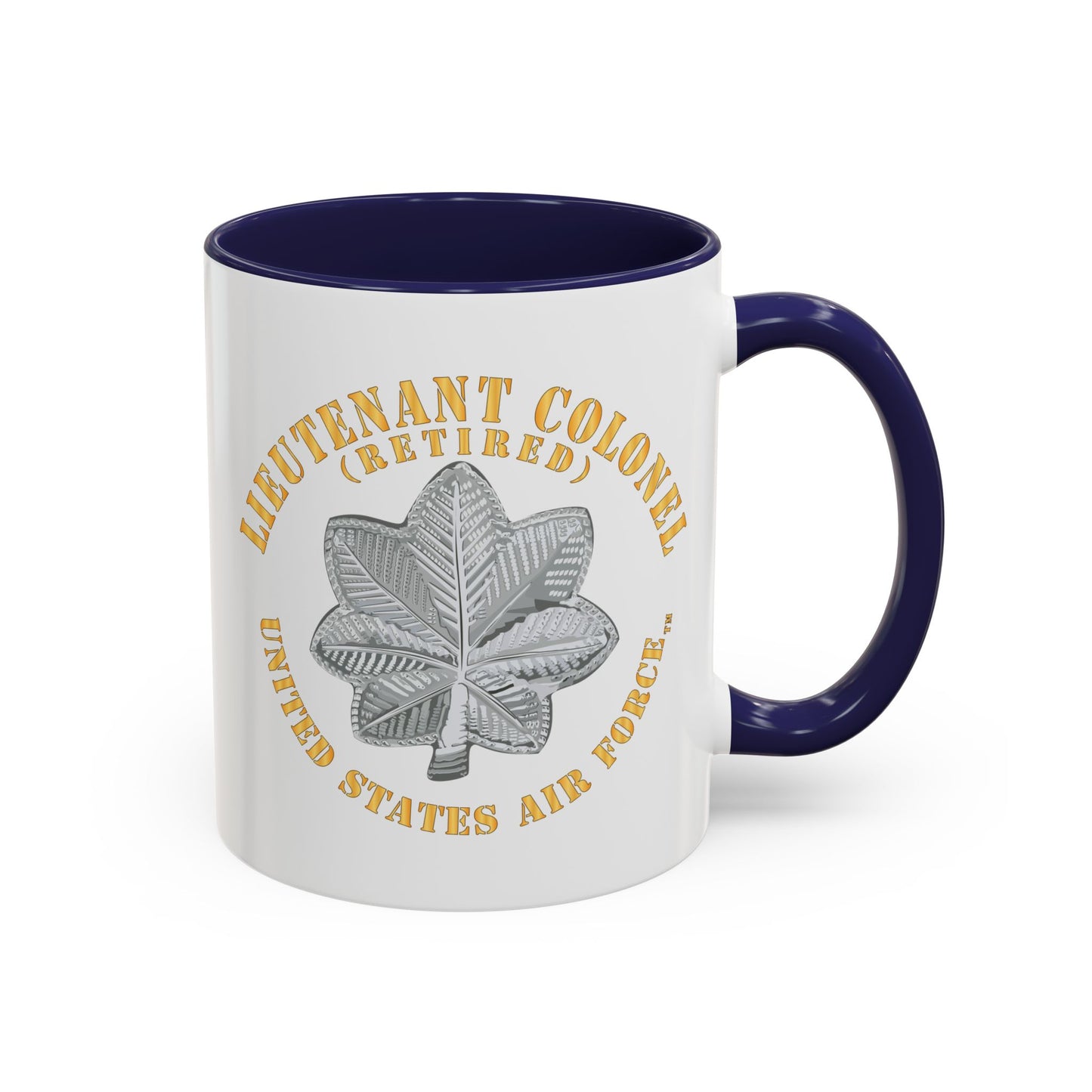 Accent Coffee Mug (11oz & 15oz) - USAF - Lieutenant Colonel - LTC - Retired - TM X 300