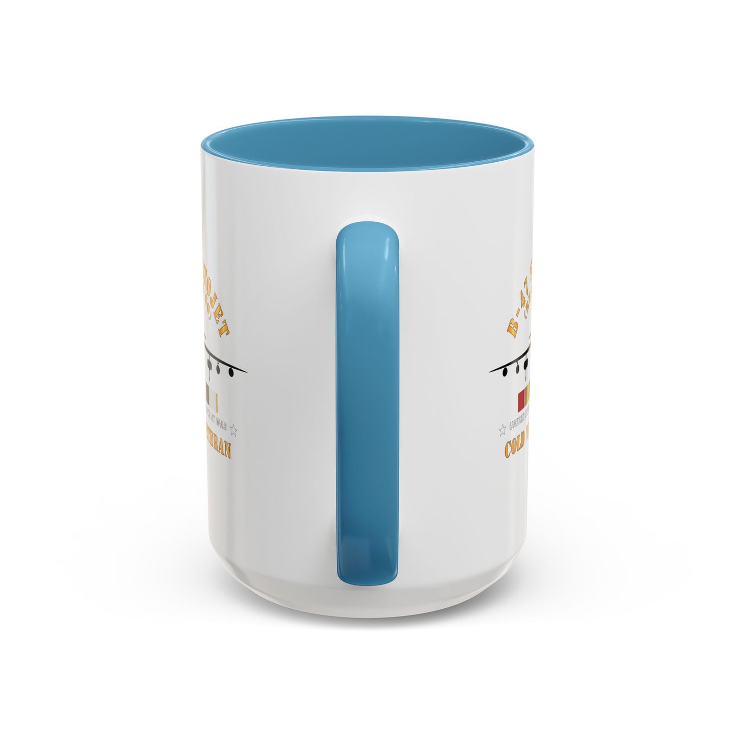Accent Coffee Mug (11oz & 15oz) - USAF - B-47 Stratojet - Ready to Go - Silhouette - Cold War Veteran X 300