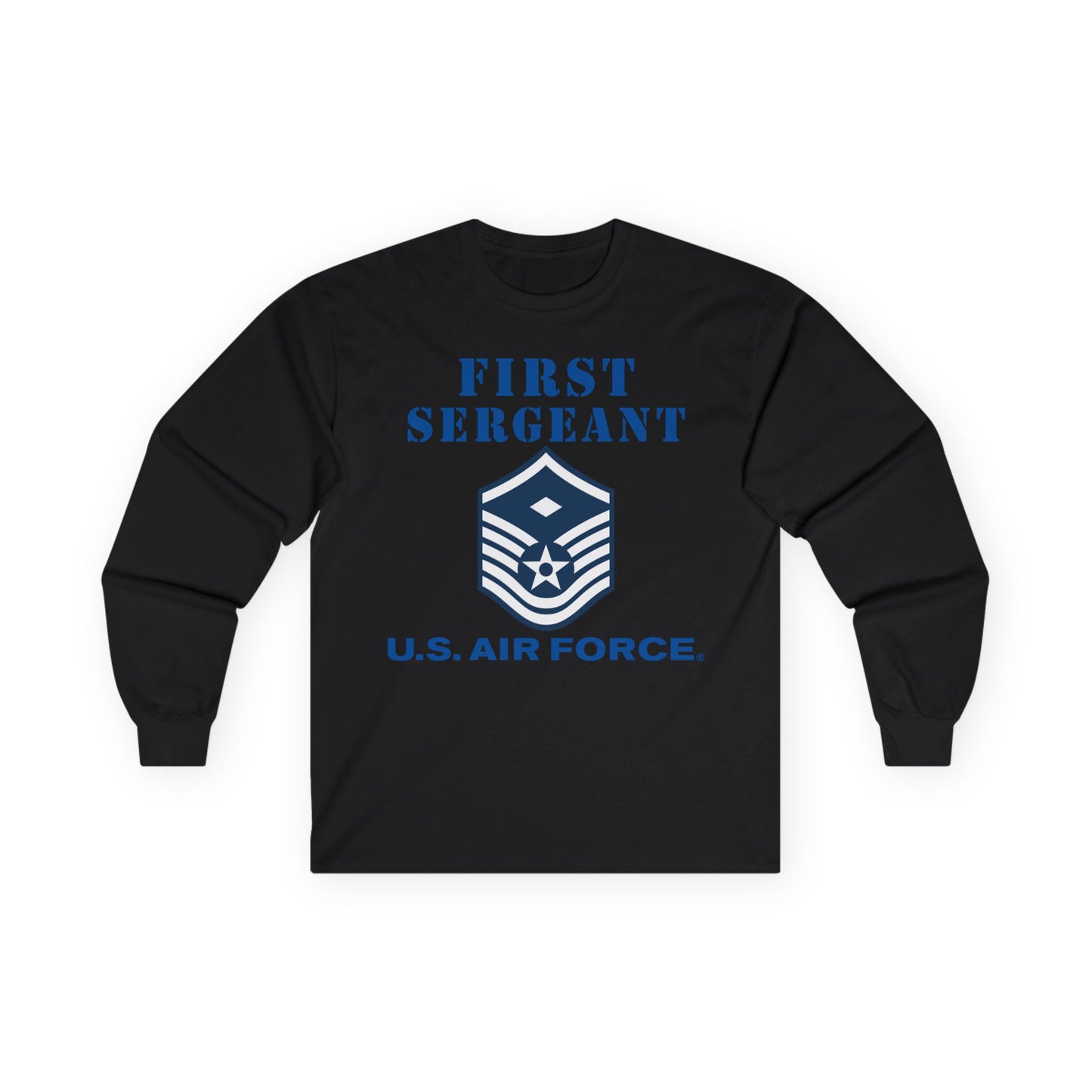 Unisex Ultra Cotton Long Sleeve Tee - USAF - First Sergeant (E7b) - 2020 - US Air Force w Text X 300