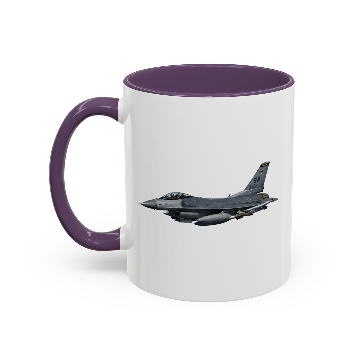 Accent Coffee Mug (11oz & 15oz) - USAF - F-16 Fighting Falcon wo txt X 300