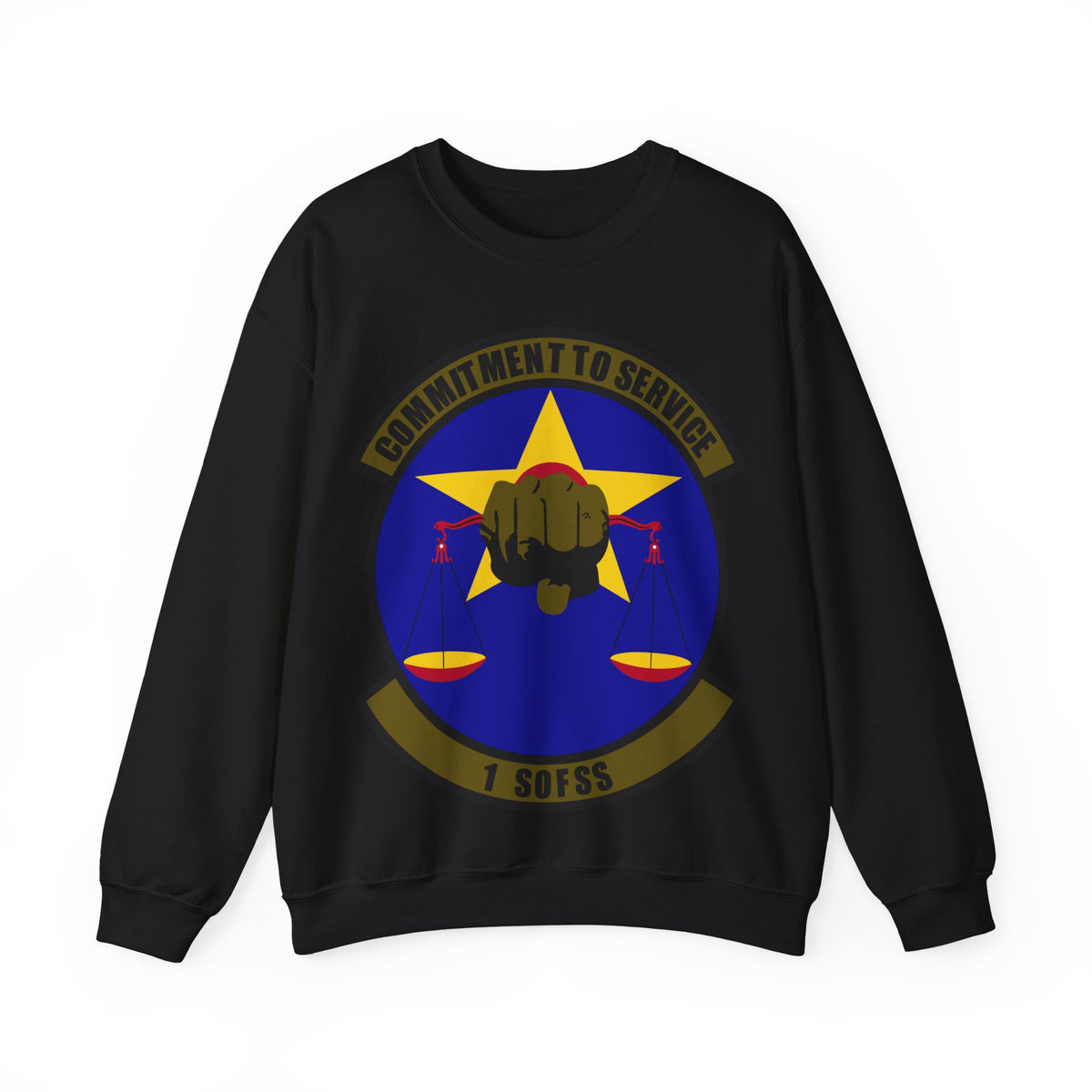 Crewneck Sweatshirt - USAF - 1st Special Operations Force Support Sq wo txt X 300