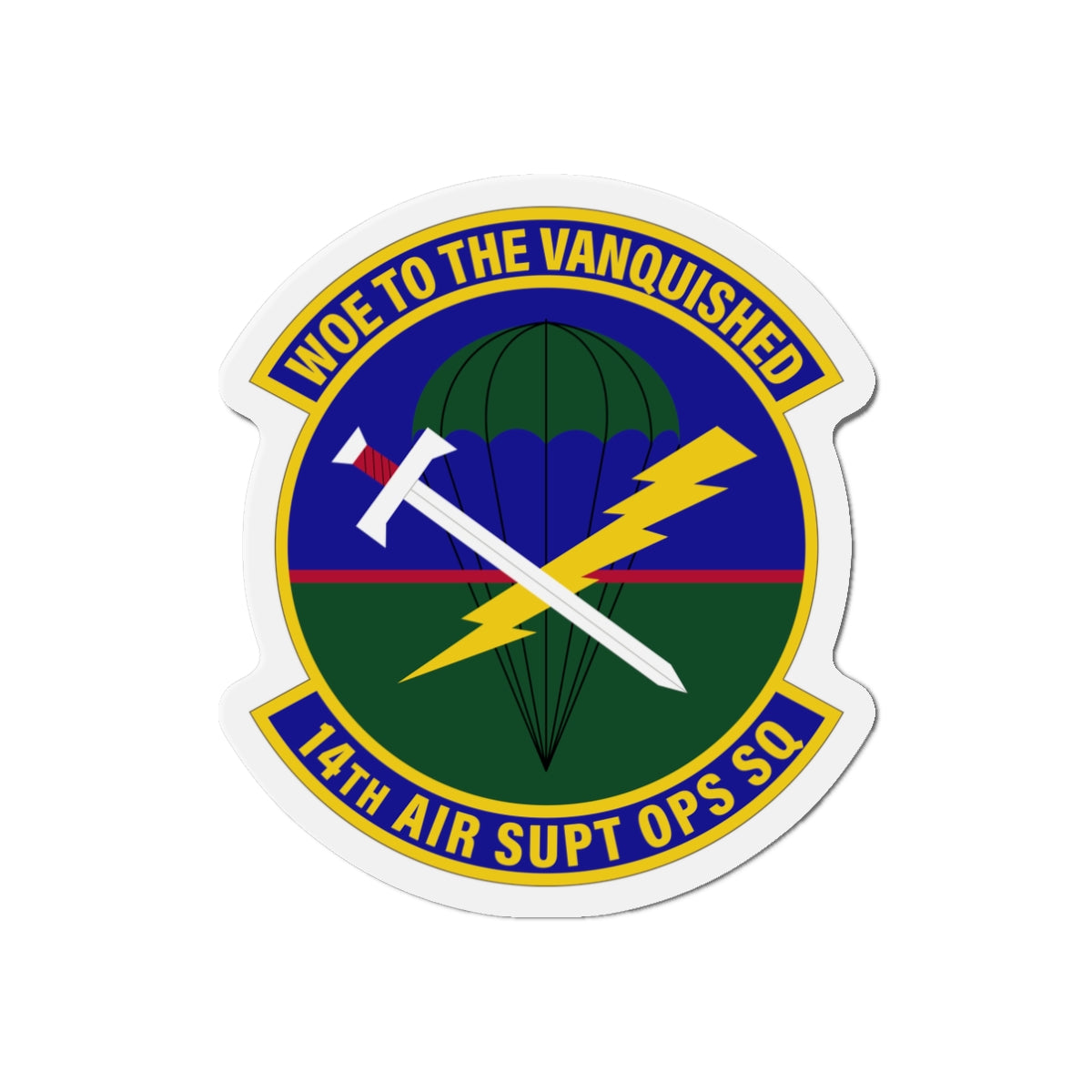 Die-Cut Magnet - USAF - 14th Air Support Operations Squadron wo txt