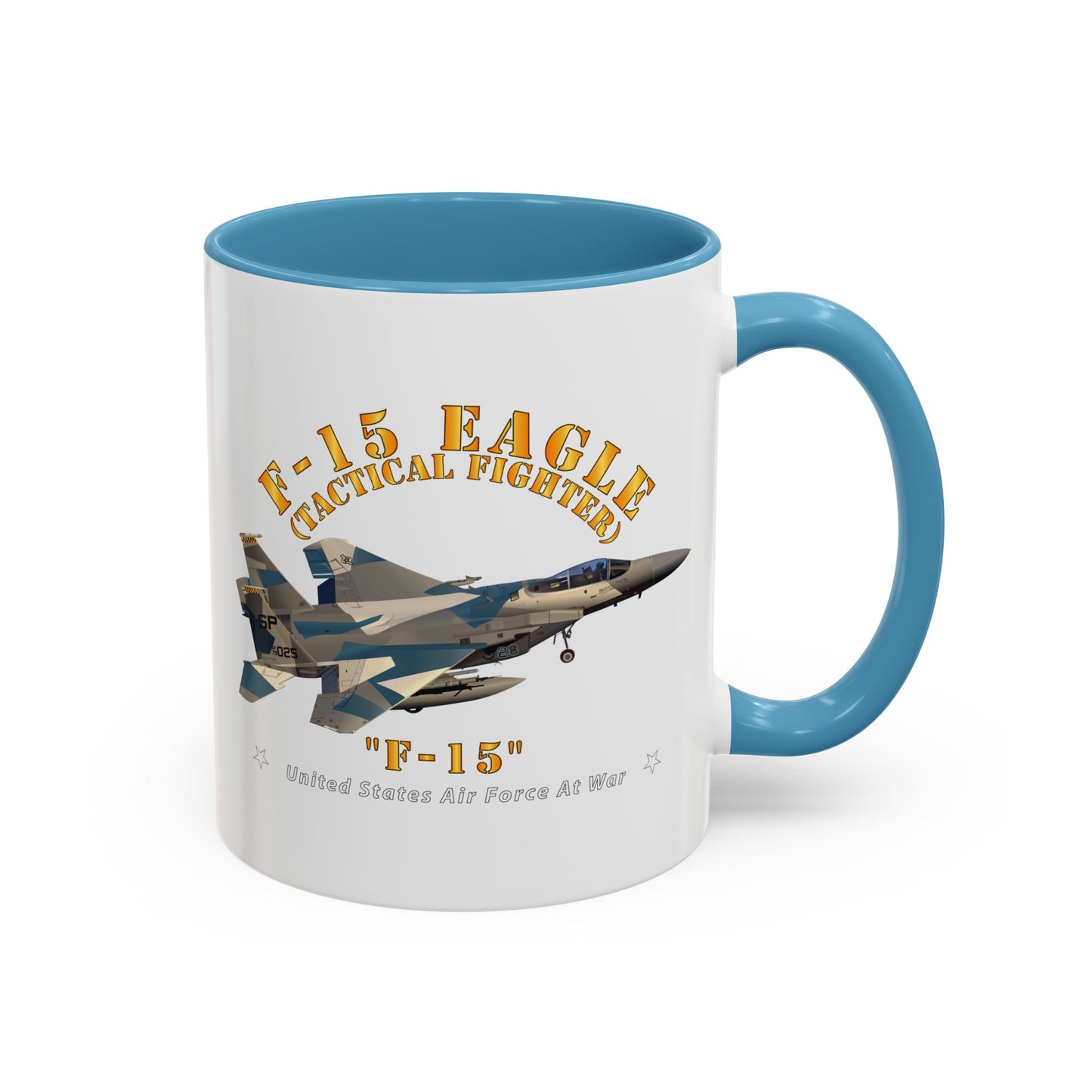 Accent Coffee Mug (11oz & 15oz) - USAF - F15 Eagle - F15
