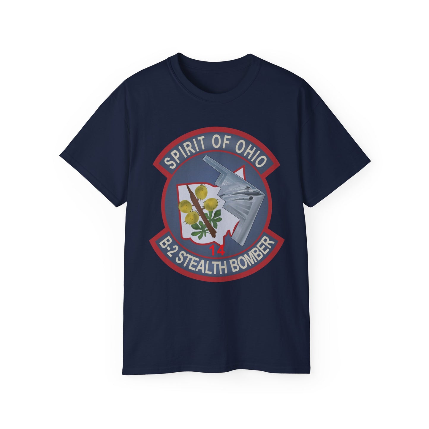 Unisex Ultra Cotton Tee - USAF - B2 - Spirit of Ohio - Stealth Bomber wo txt X 300