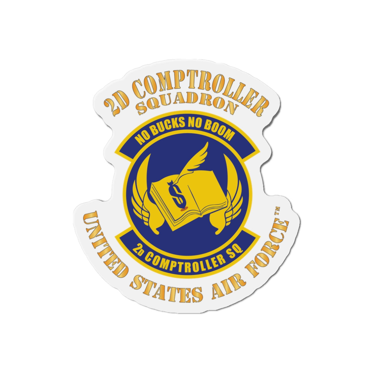 Die-Cut Magnet - USAF - 2d Comptroller Squadron