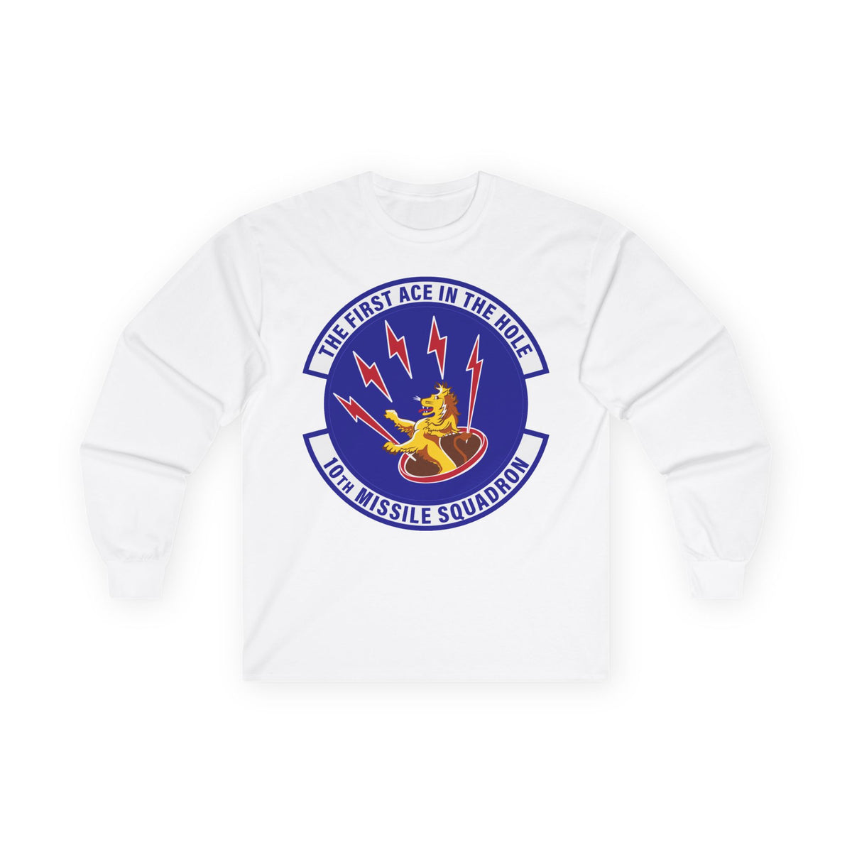 Unisex Ultra Cotton Long Sleeve Tee - USAF - 10th Missile Squadron wo txt