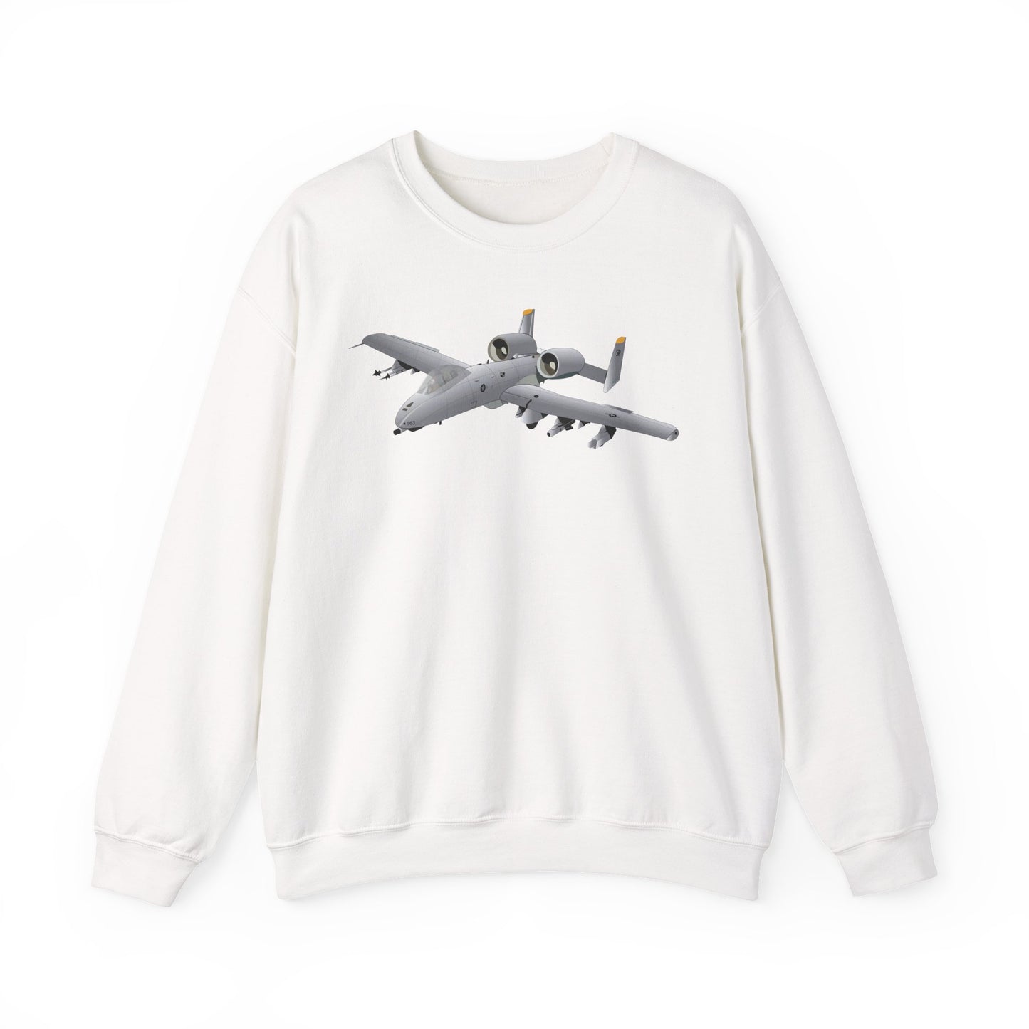 Crewneck Sweatshirt - Aircraft - A10 - Front - Top - Oblique X 300