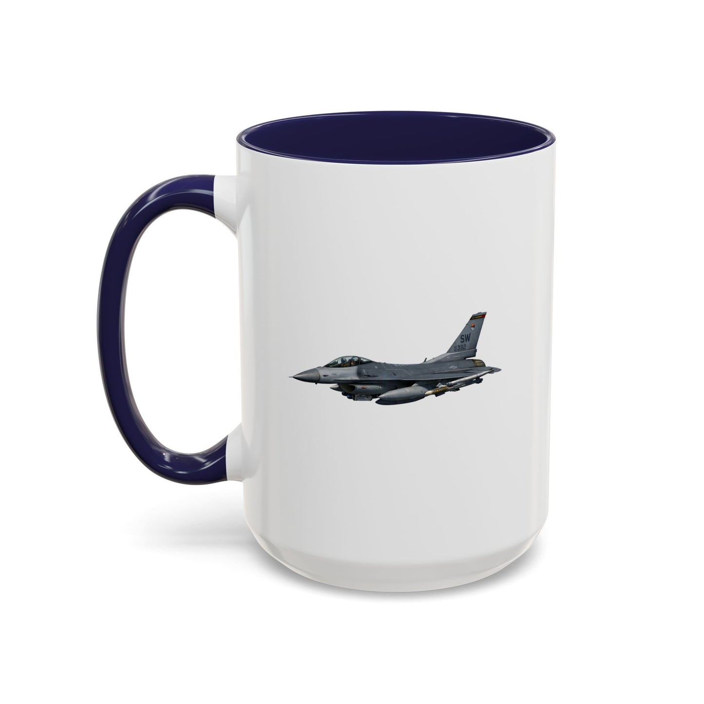 Accent Coffee Mug (11oz & 15oz) - USAF - F-16 Fighting Falcon wo txt X 300