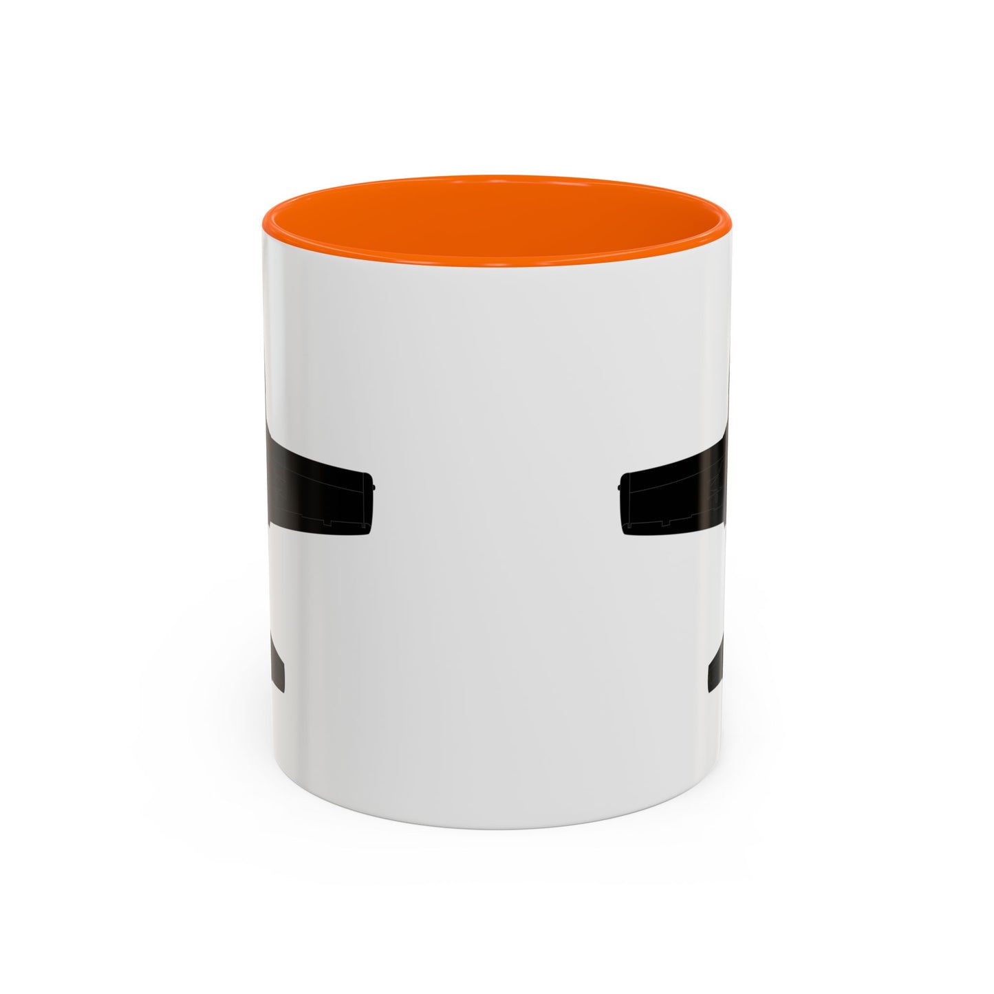 Accent Coffee Mug (11oz & 15oz) - Aircraft - T-37-Trainer - Bottom - Black - Metal X 300