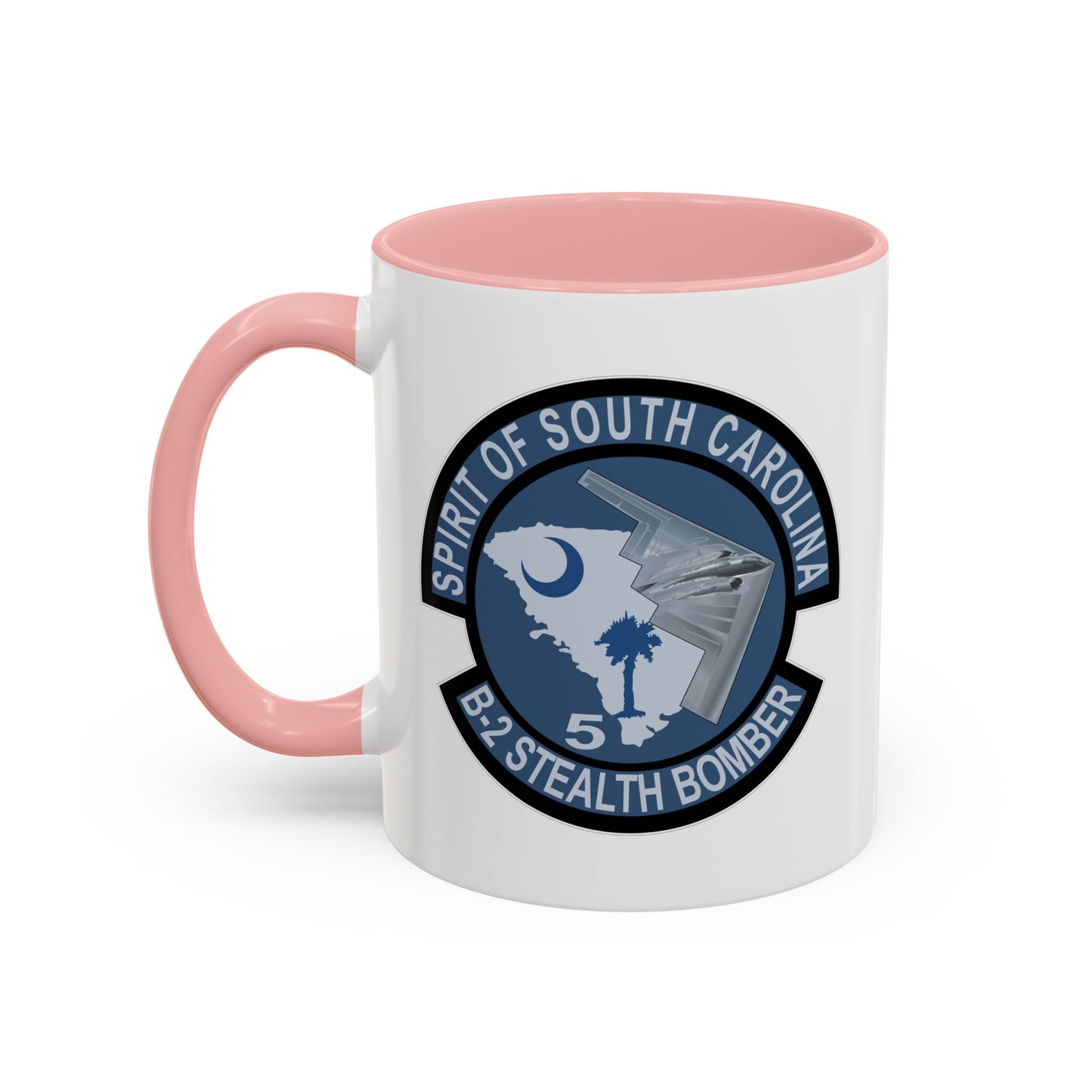Accent Coffee Mug (11oz & 15oz) - USAF - B2 - Spirit of South Carolina Stealth Bomber wo Txt X 300