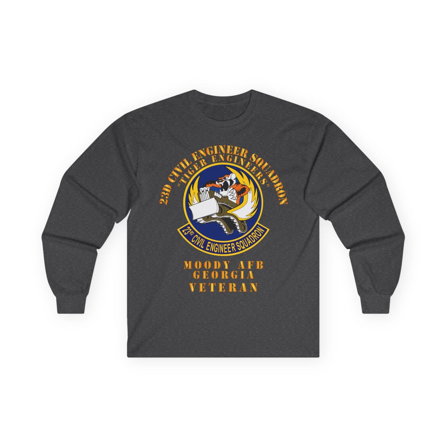 Unisex Ultra Cotton Long Sleeve Tee - USAF - 23d Civil Engineer Squadron - Tiger Engineers - Moody AFB, GA
