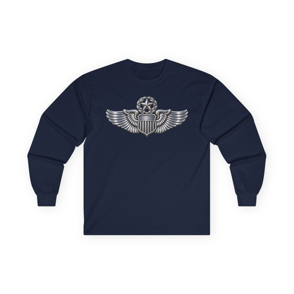 Unisex Ultra Cotton Long Sleeve Tee - USAF - Master Pilot Badge wo txt - 3D - Enhanced