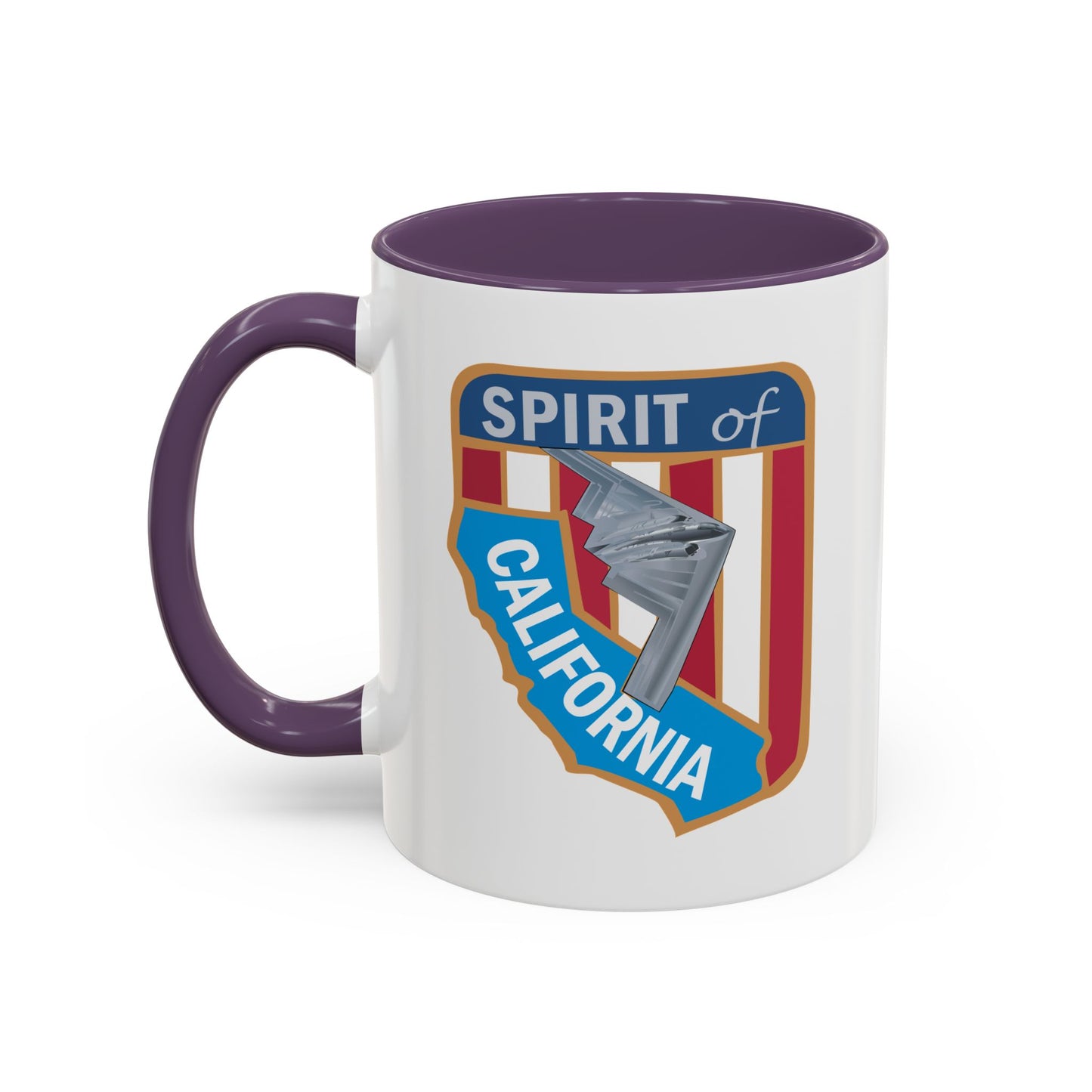 Accent Coffee Mug (11oz & 15oz) - USAF - B2 - Spirit of California - Stealth Bomber wo txt X 300
