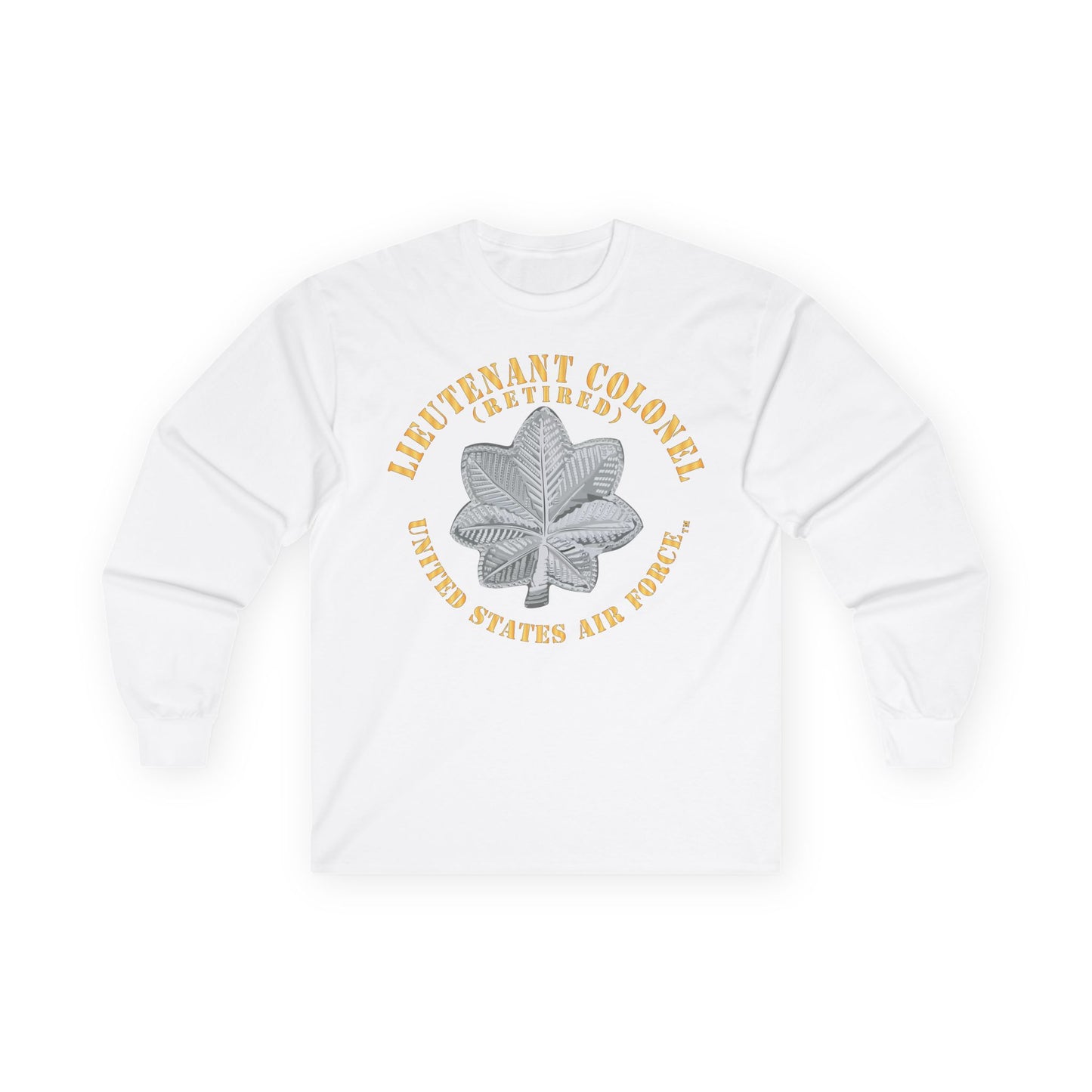 Unisex Ultra Cotton Long Sleeve Tee - USAF - Lieutenant Colonel - LTC - Retired - TM X 300