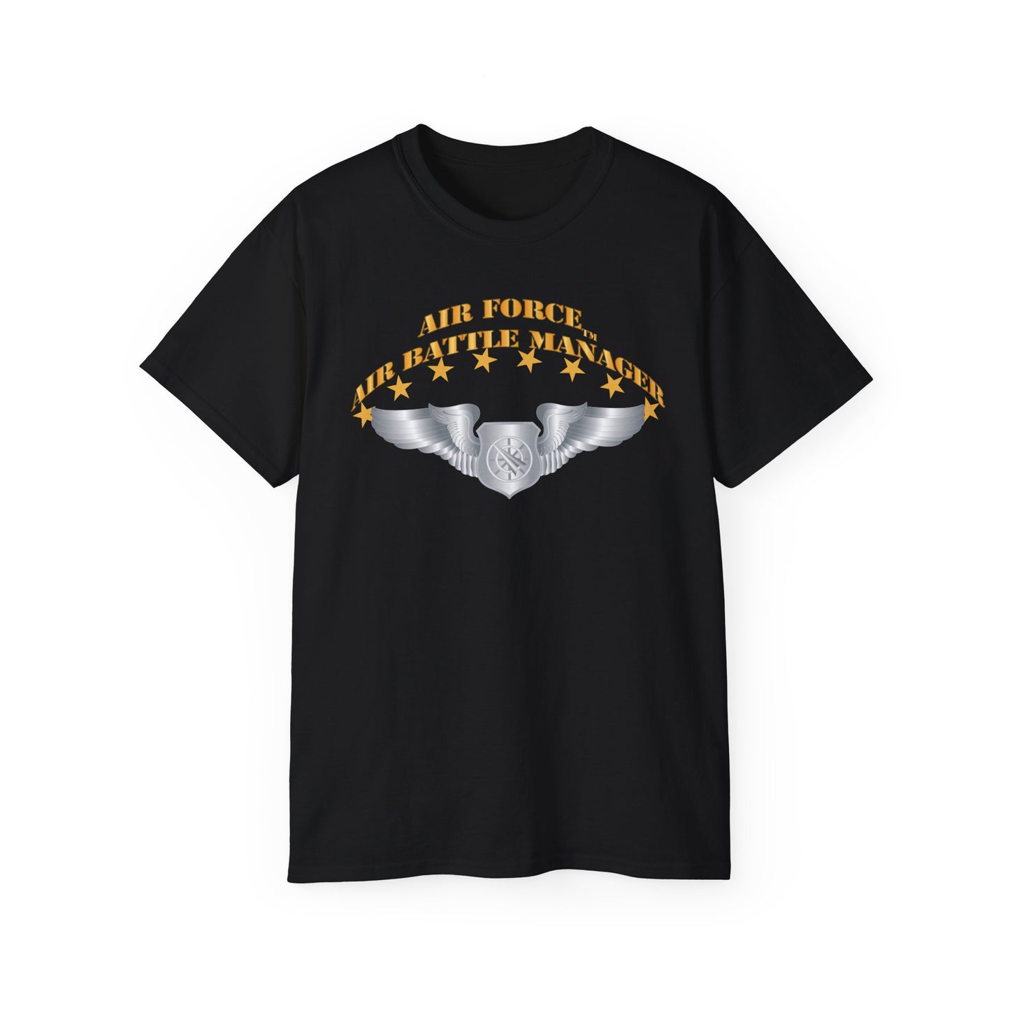 Unisex Ultra Cotton Tee - USAF - Air Battle Manager - Basic Wings X 300