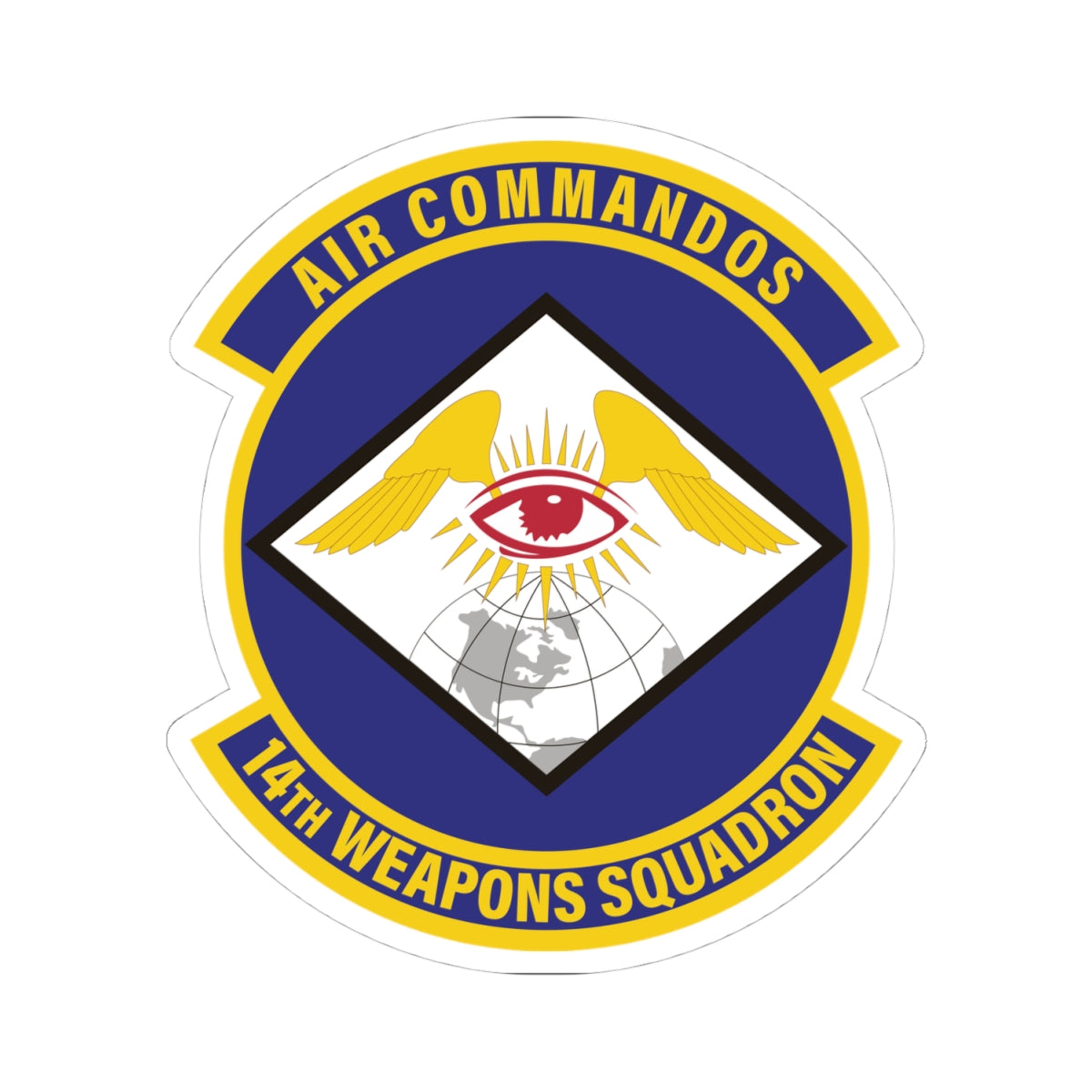 Kiss-Cut Stickers - USAF - 14th Weapons Squadron wo txt