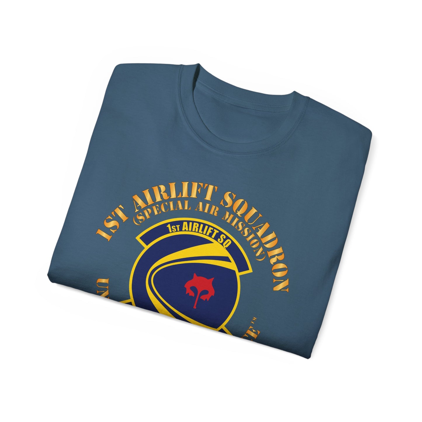 Unisex Ultra Cotton Tee - USAF - 1st Airlift Squadron X 300
