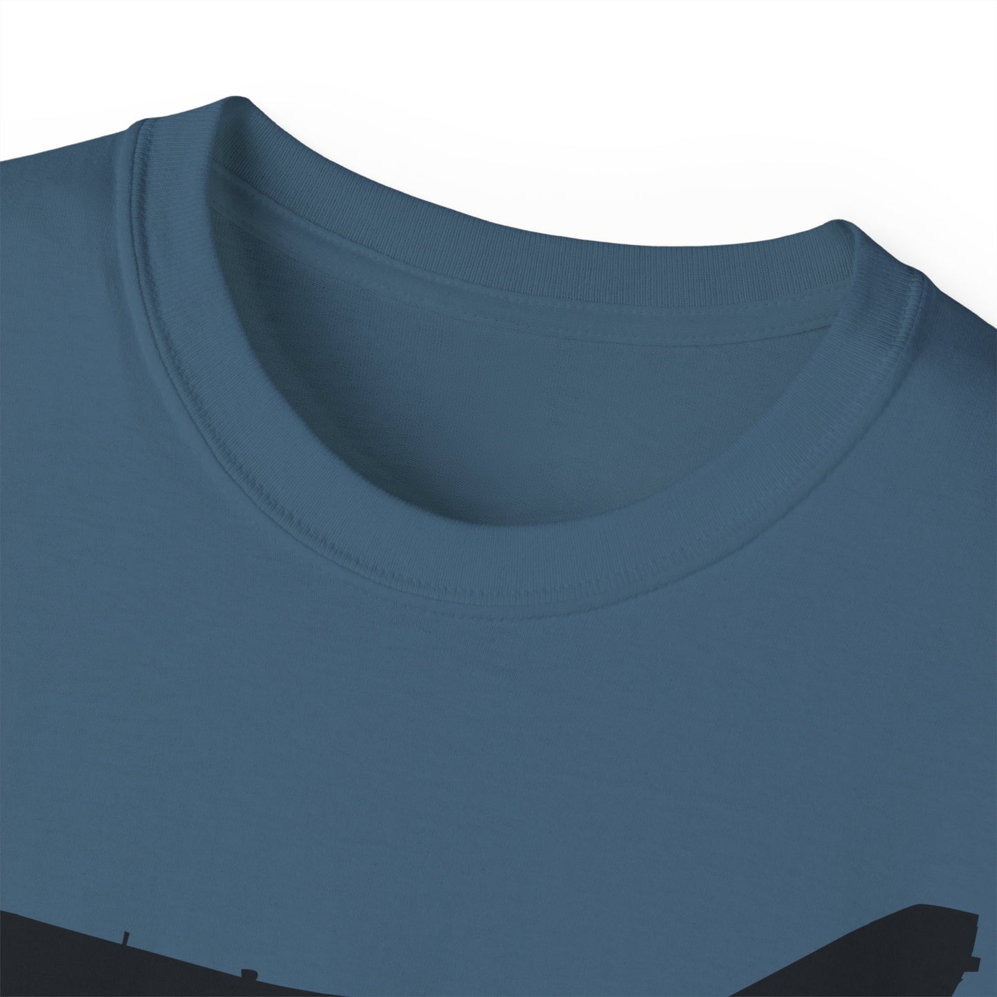 Unisex Ultra Cotton Tee - Aircraft - Navy - A-7B Corsair II - Side - Silhouette X 300
