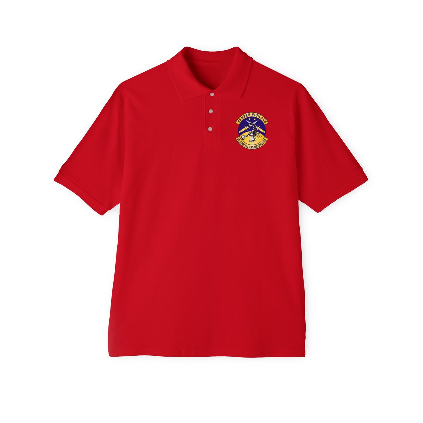 Men's Piqué Polo - USAFSOF - 2nd Special Operations Squadron wo Txt