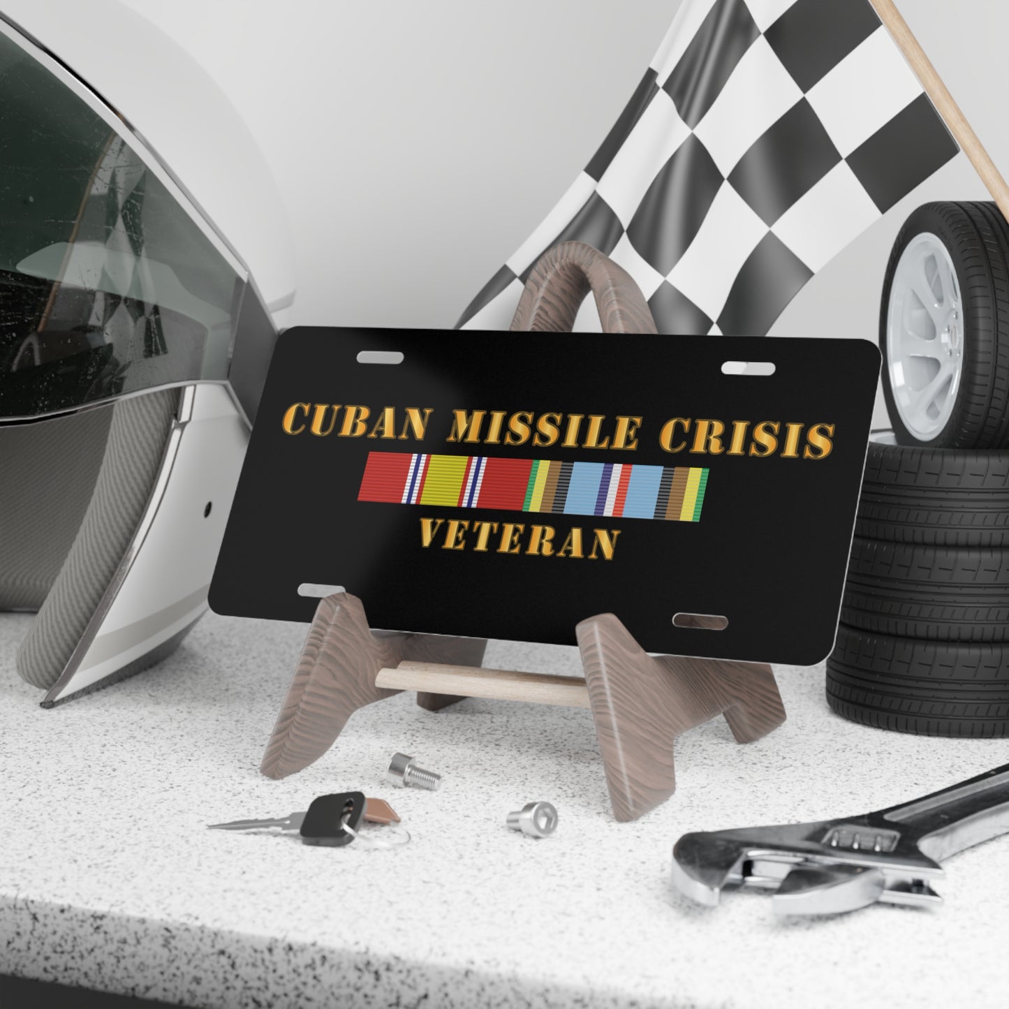 License Plate - USAF - Cuban Missile Crisis w AFEM COLD SVC X 300