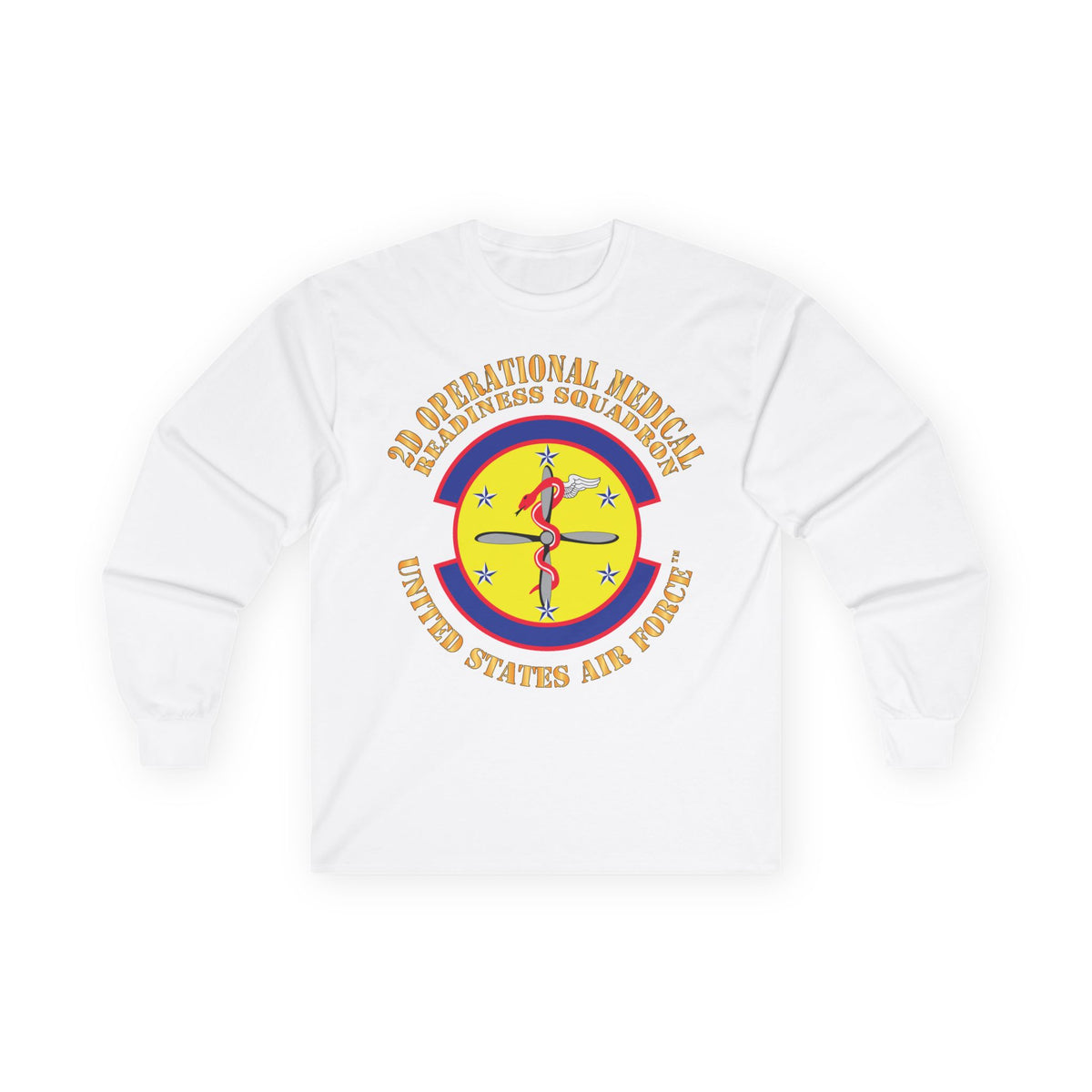 Unisex Ultra Cotton Long Sleeve Tee - USAF - 2d Operational Medical Readiness Sq