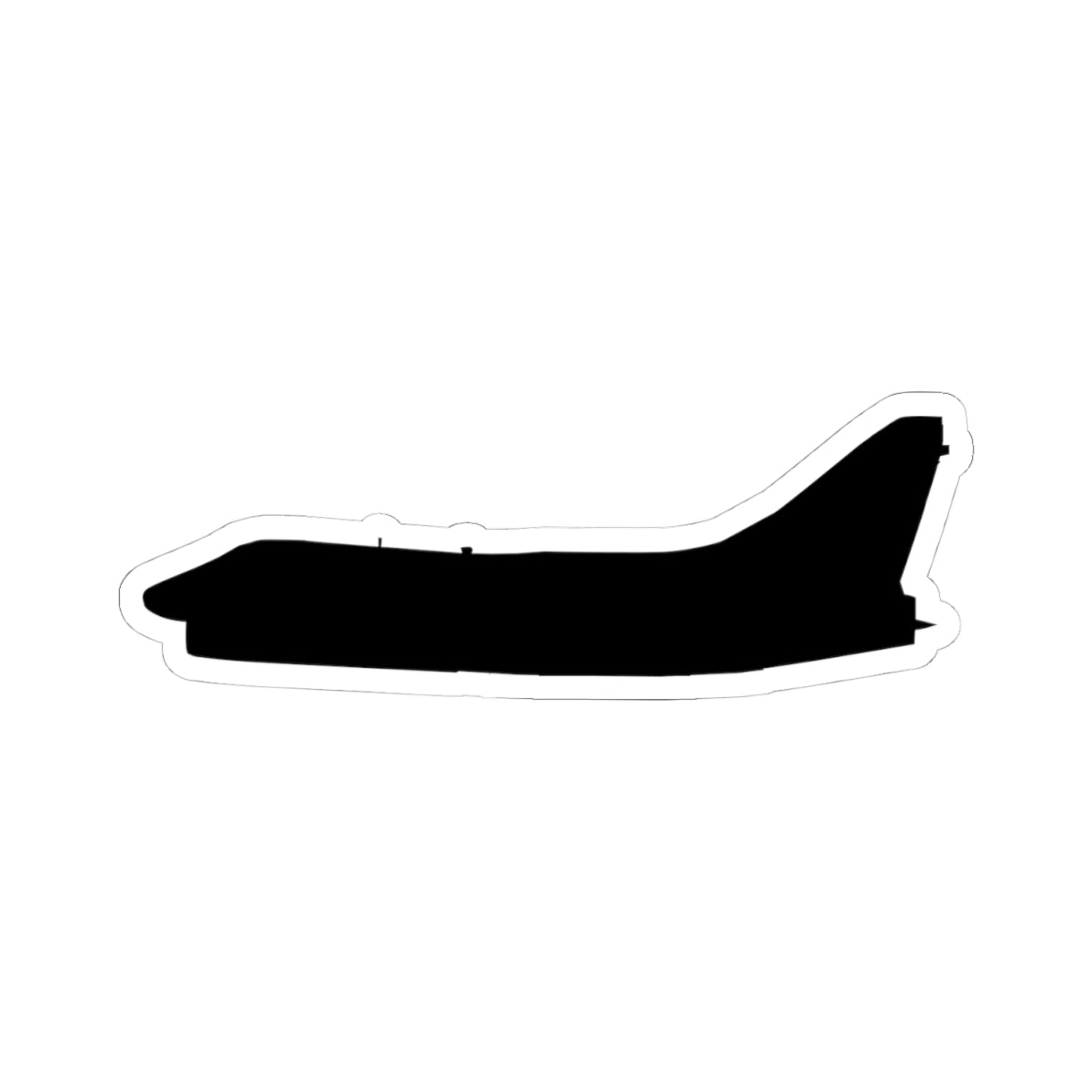 Kiss-Cut Stickers - Aircraft - Navy - A-7B Corsair II - Side - Silhouette X 300