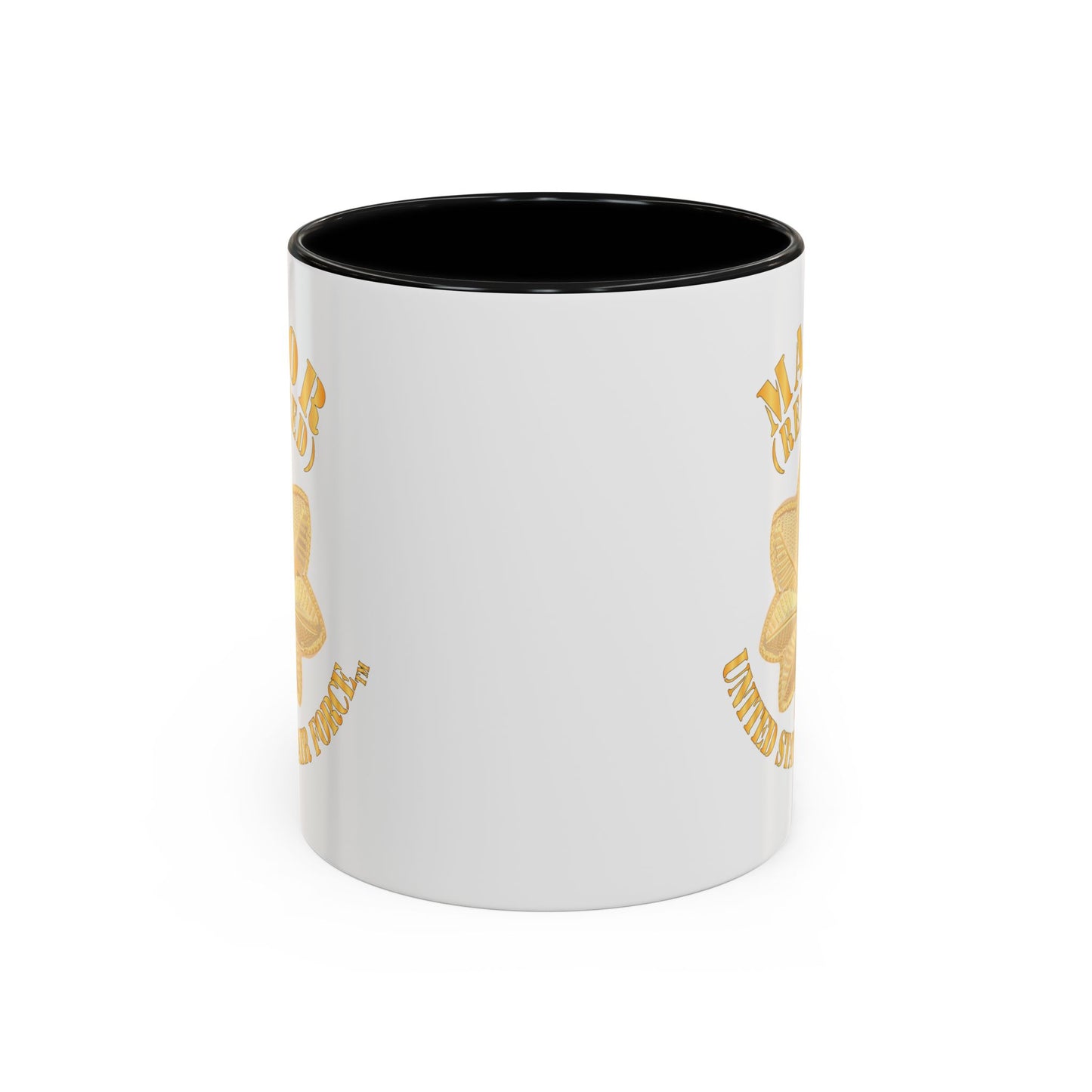 Accent Coffee Mug (11oz & 15oz) - USAF - Major - Retired X 300