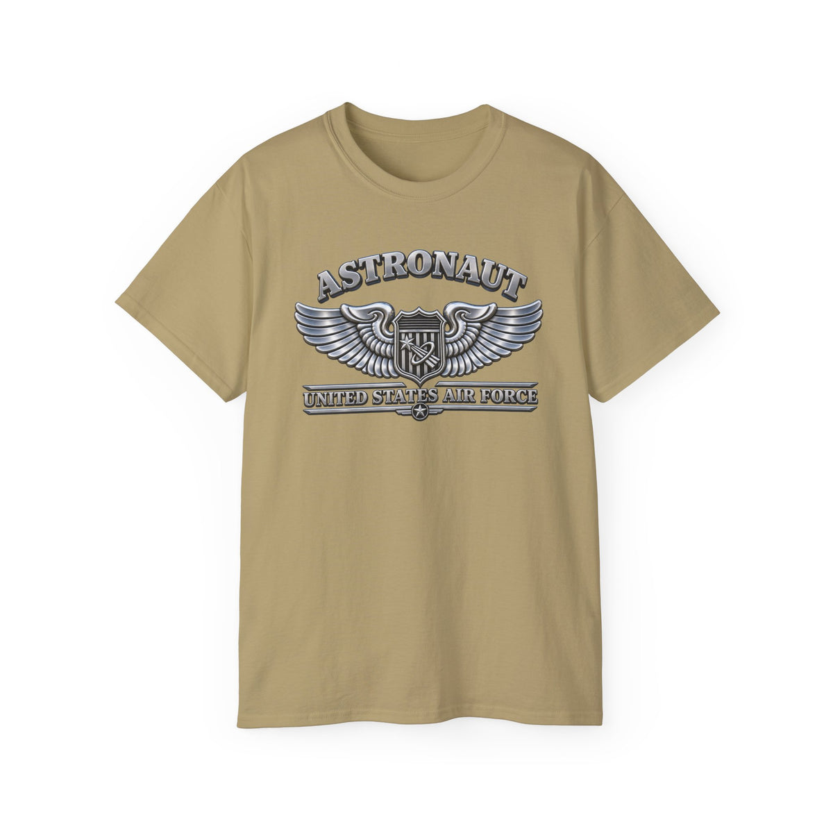 Unisex Ultra Cotton Tee - USAF - Basic Astronaut Badge - United States Air Force - 3D - Enhanced