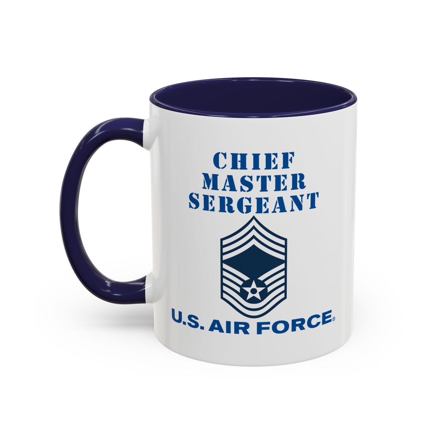 Accent Coffee Mug (11oz & 15oz) - USAF - Chief Master Sergeant (E9a) - 2020 - US Air Force w Text X 300