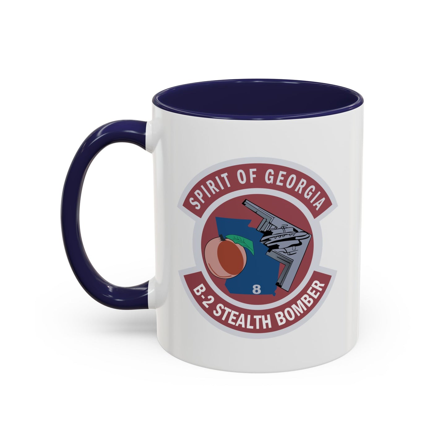 Accent Coffee Mug (11oz & 15oz) - USAF - B2 - Spirit of Georgia - Stealth Bomber wo txt X 300