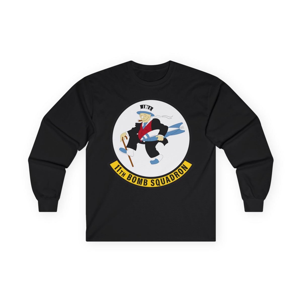 Unisex Ultra Cotton Long Sleeve Tee - USAF - 11th Bomb Squadron wo txt
