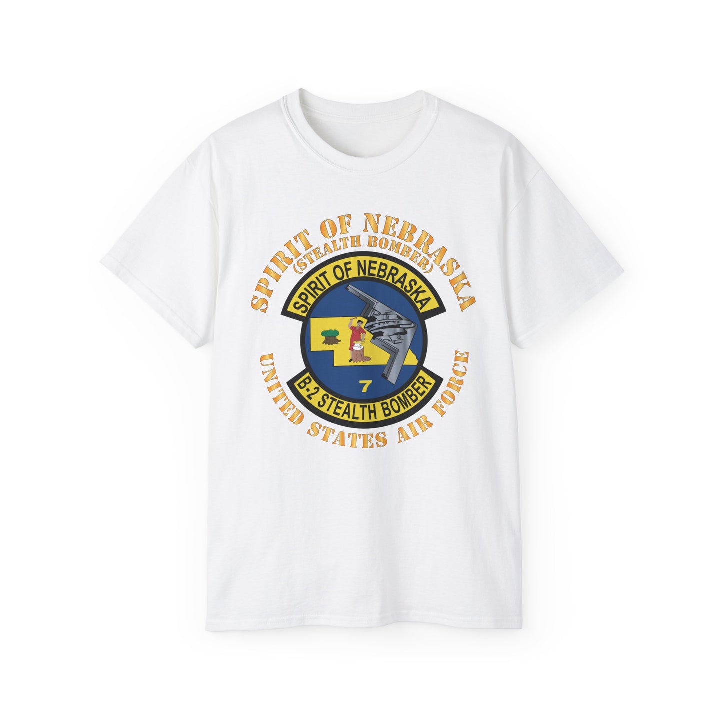 Unisex Ultra Cotton Tee - USAF - B2 - Spirit of Nebraska - Stealth Bomber X 300