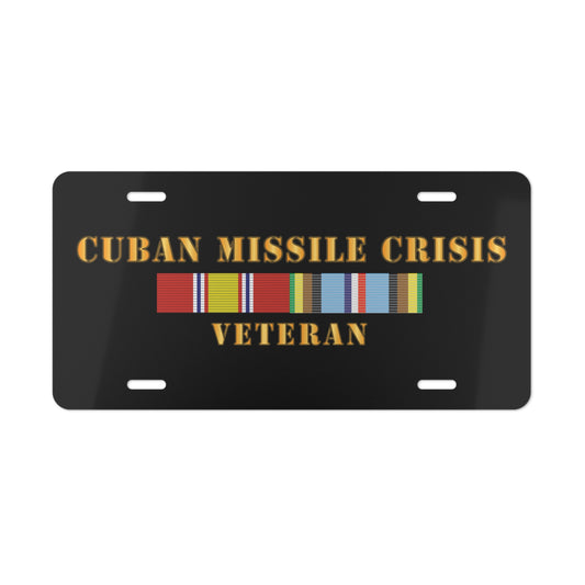 License Plate - USAF - Cuban Missile Crisis w AFEM COLD SVC X 300