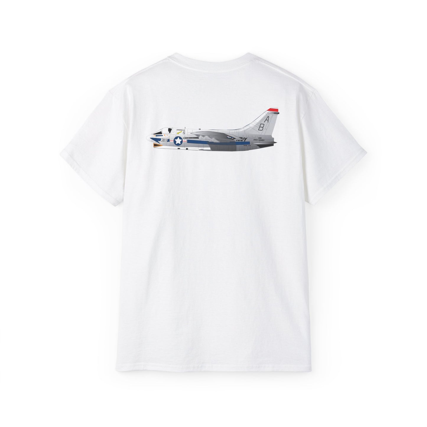 Unisex Ultra Cotton Tee - Aircraft - Navy - A-7B Corsair II - Side X 300