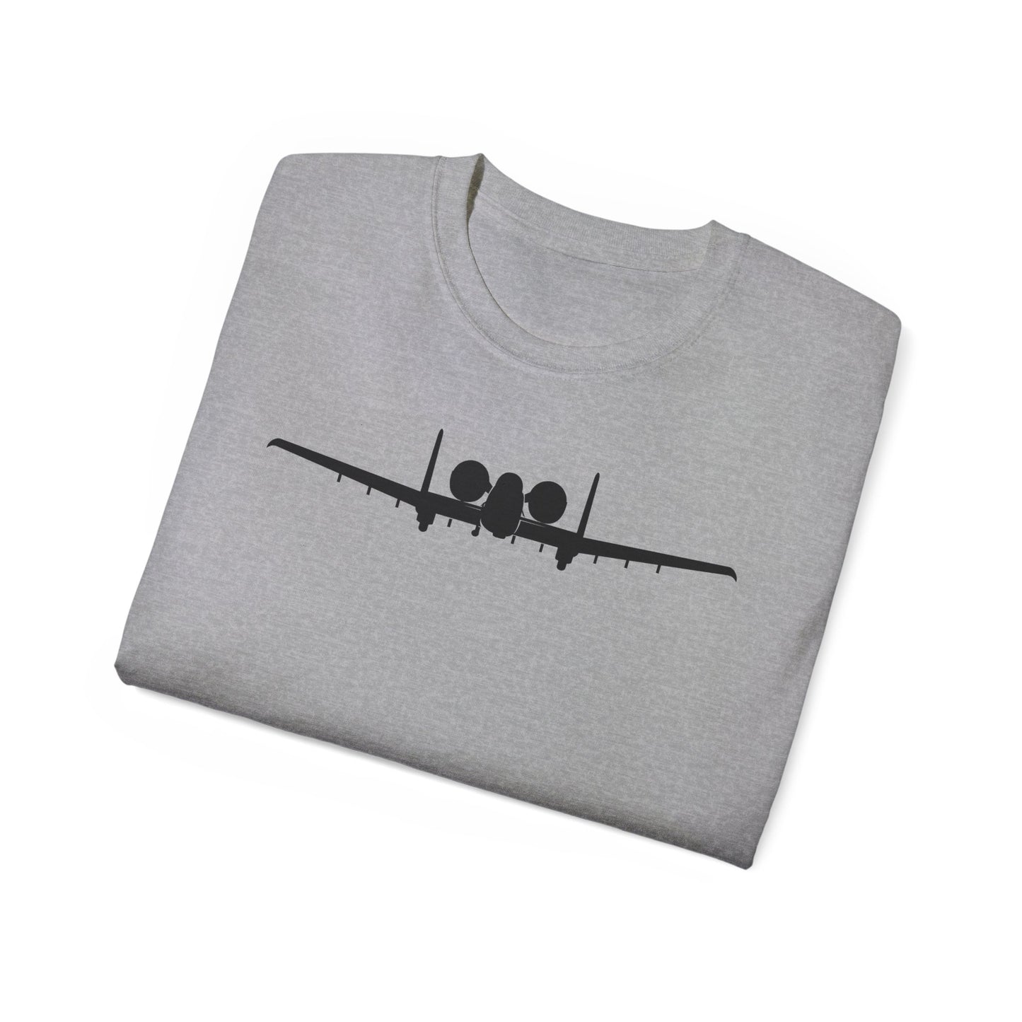 Unisex Ultra Cotton Tee - Aircraft - USAF - A-10 Thunderbolt II - Front - Silhouette X 300