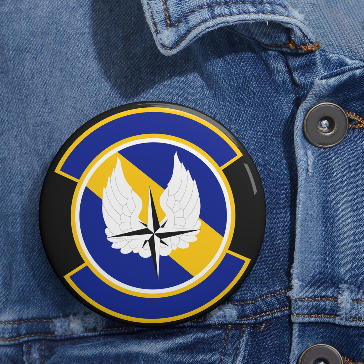 Custom Pin Button - USAF - 11th Logistics Readiness Squadron wo txt