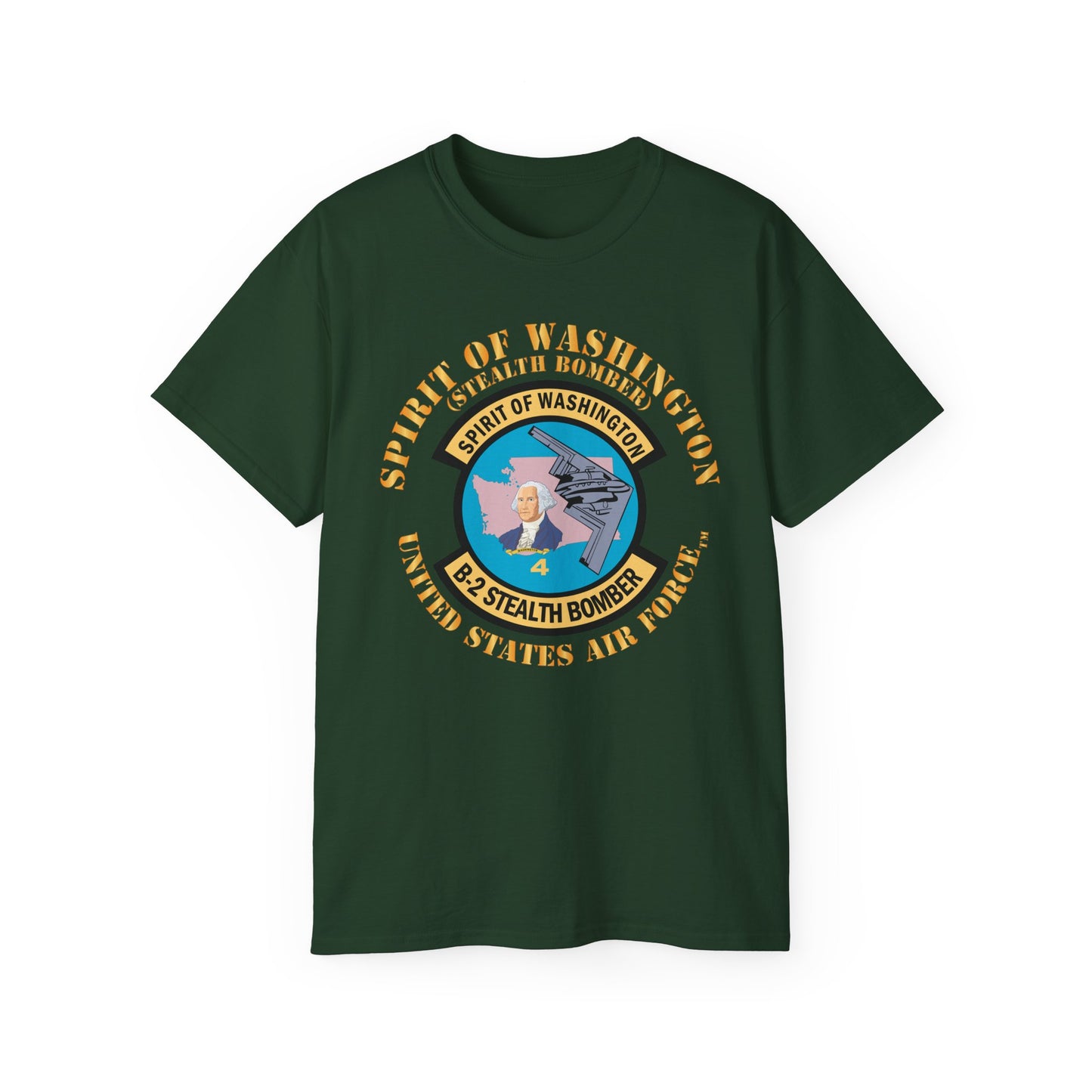 Unisex Ultra Cotton Tee - USAF - B2 - Spirit of Washington - Stealth Bomber X 300