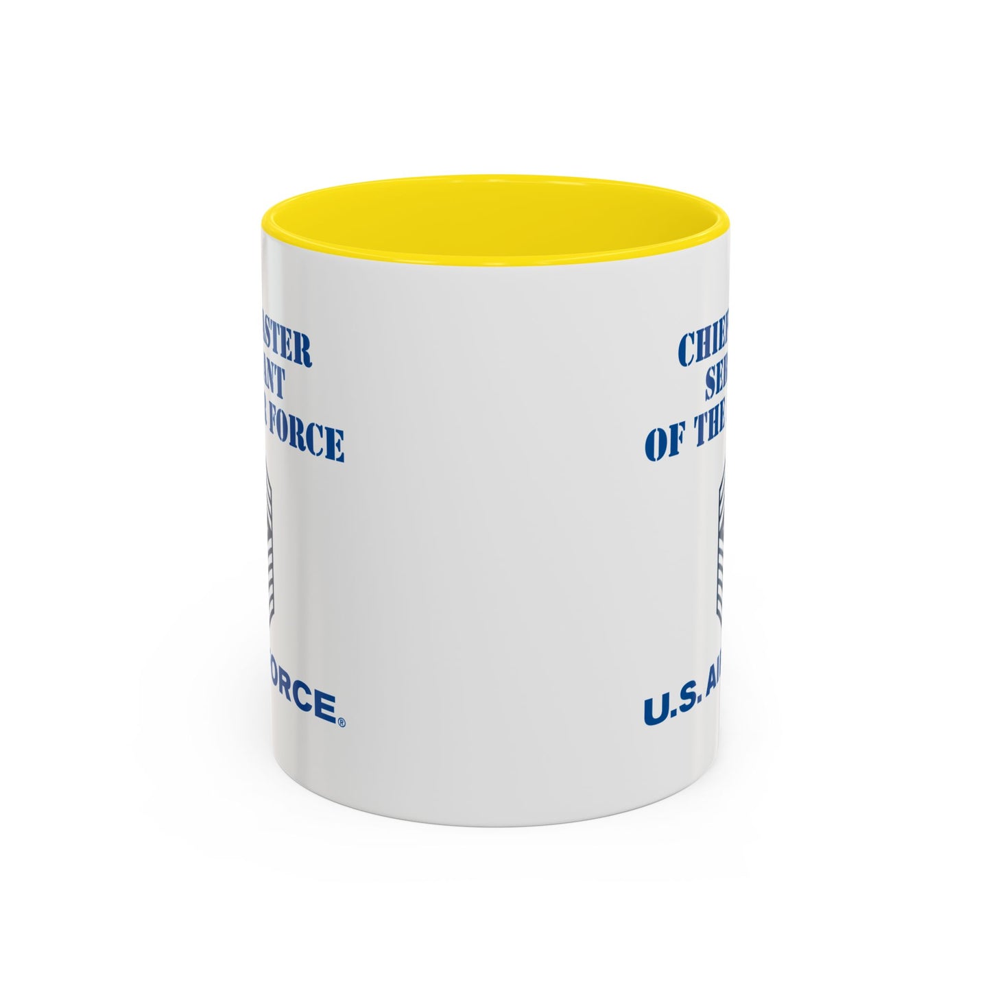 Accent Coffee Mug (11oz & 15oz) - USAF - Chief Master Sergeant of the Air Force (E9d) - US Air Force w Text X 300