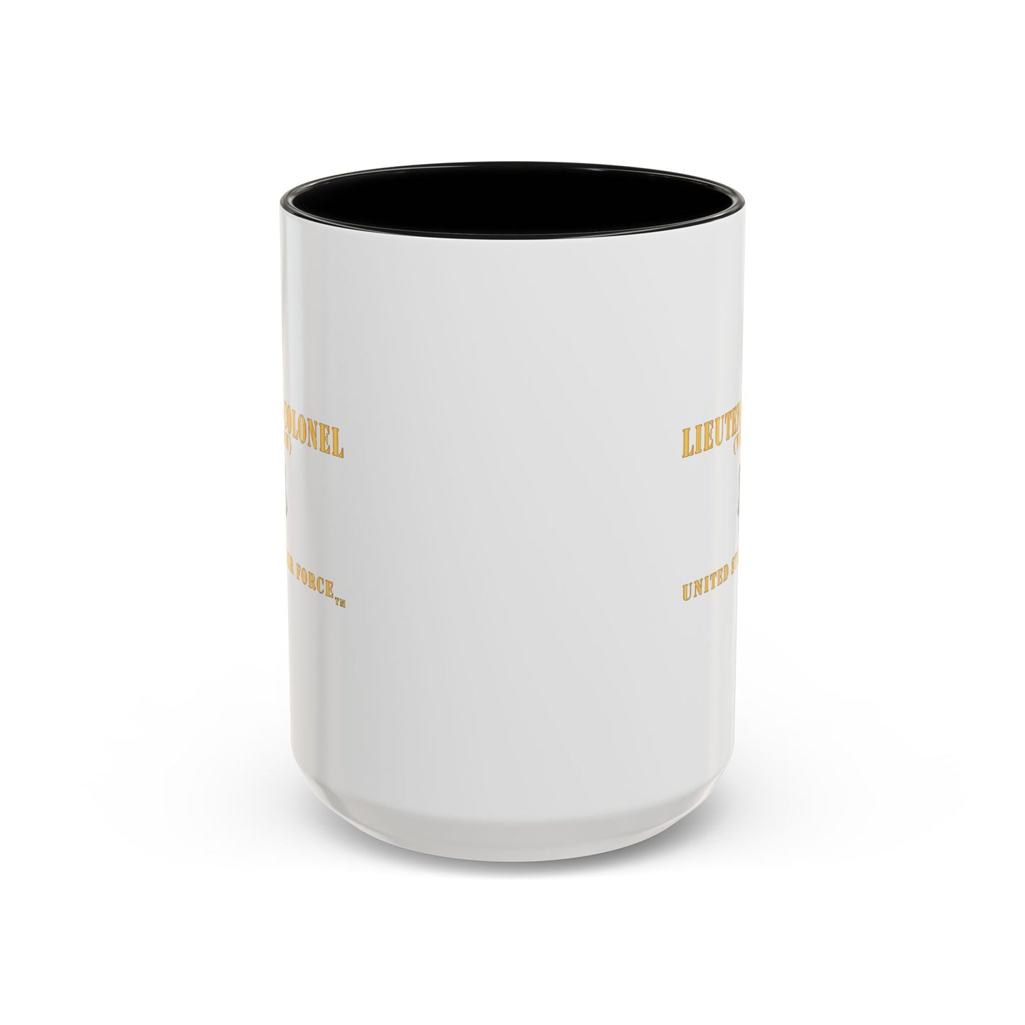 Accent Coffee Mug (11oz & 15oz) - USAF - Lieutenant Colonel - LTC - Veteran - Flat - TM X 300