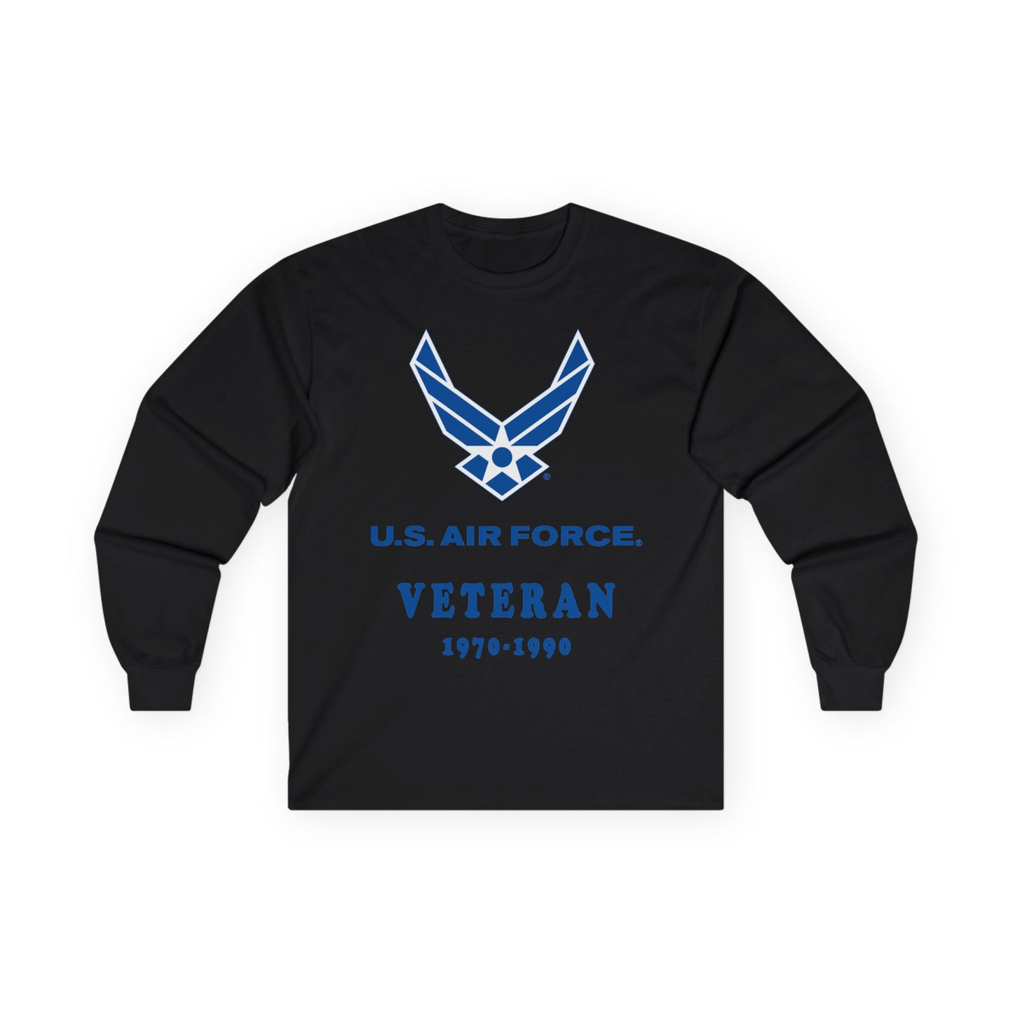 Unisex Ultra Cotton Long Sleeve Tee - USAF - Air Force - Veteran w years