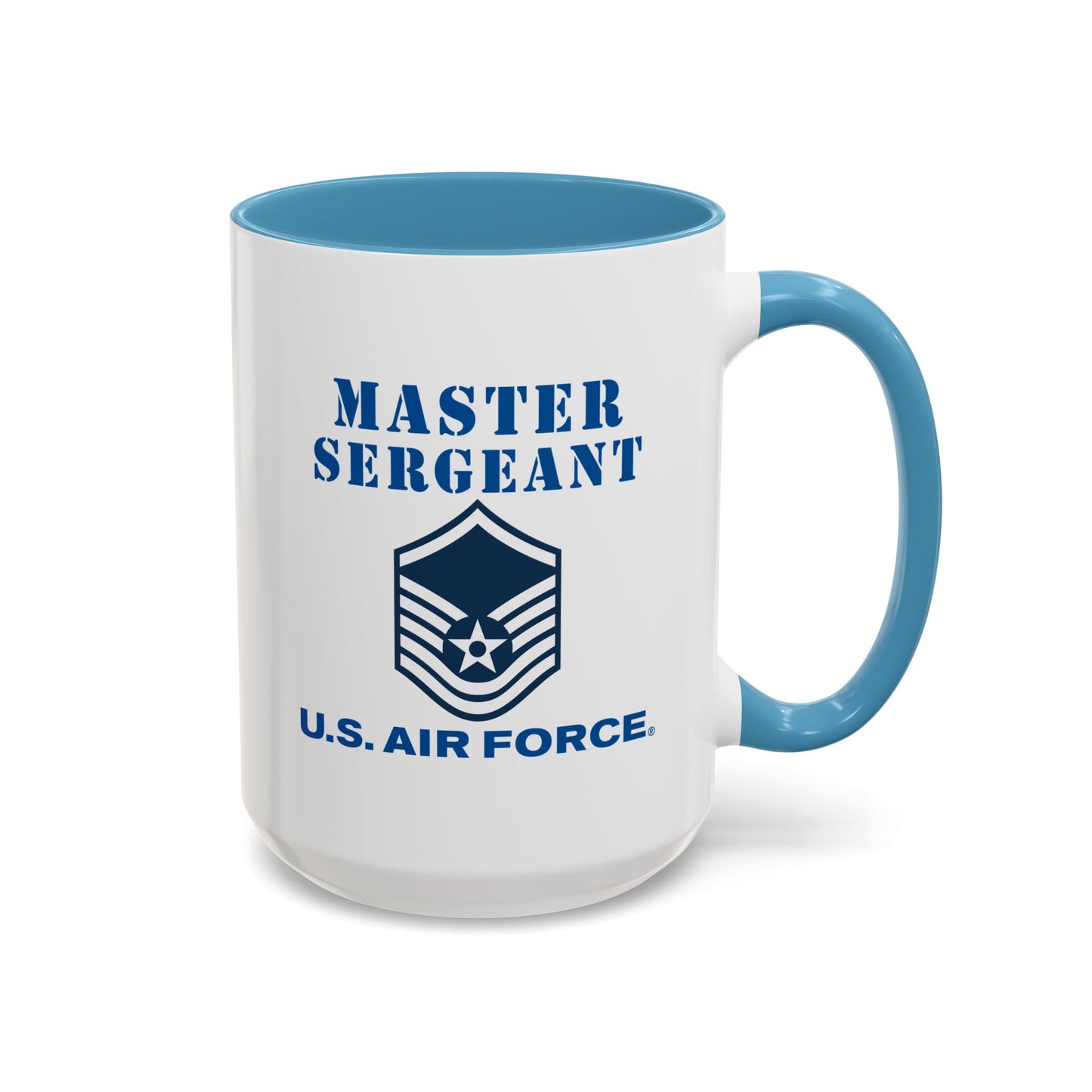Accent Coffee Mug (11oz & 15oz) - USAF - Master Sergeant (E7a) - 2020 - US Air Force w Text X 300