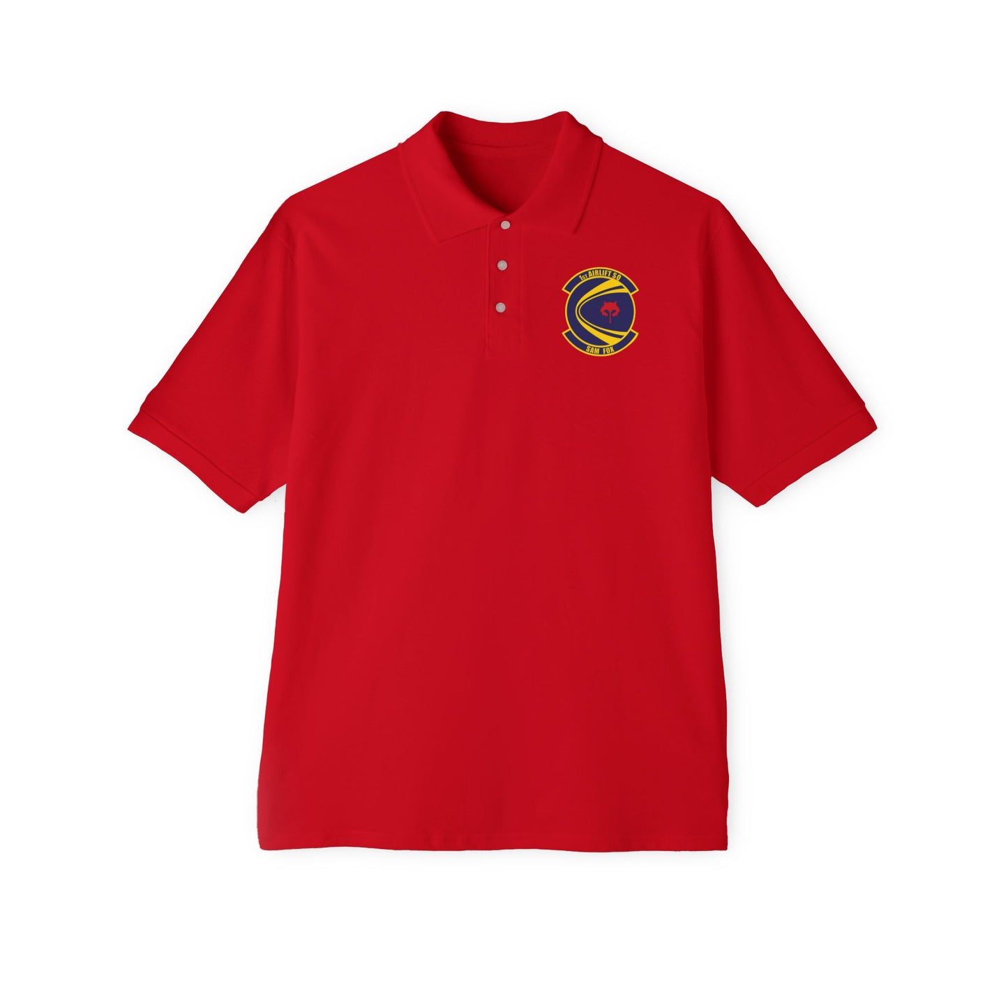 Men's Piqué Polo - USAF - 1st Airlift Squadron wo txt X 300