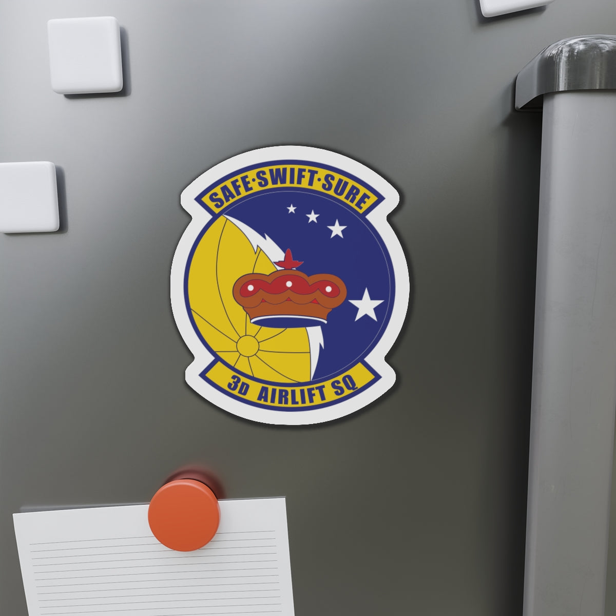 Die-Cut Magnet - USAF - 3rd Airlift Squadron wo txt