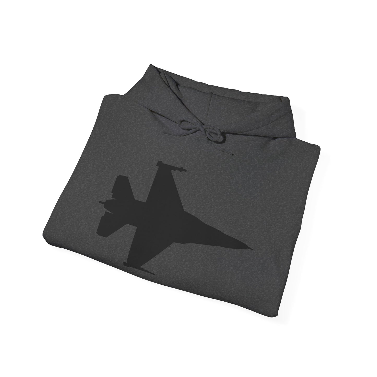 Unisex Heavy Blend Hooded Sweatshirt - Aircraft - F-16 -Top - Silhouette - wo Txt X 300