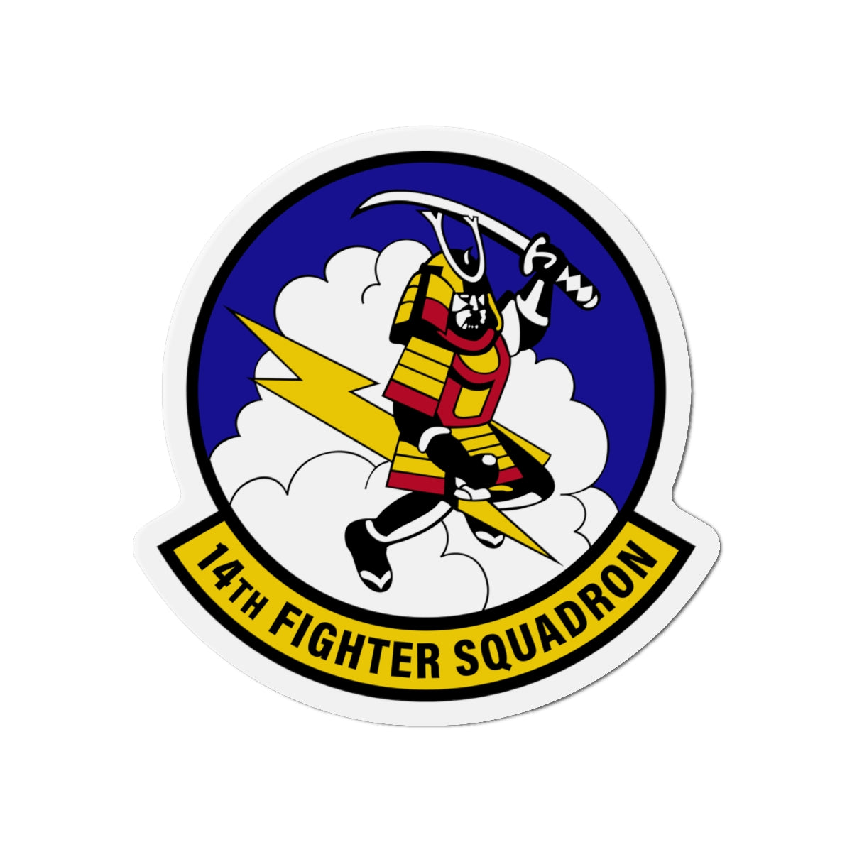 Die-Cut Magnet - USAF - 14th Fighter Squadron wo txt