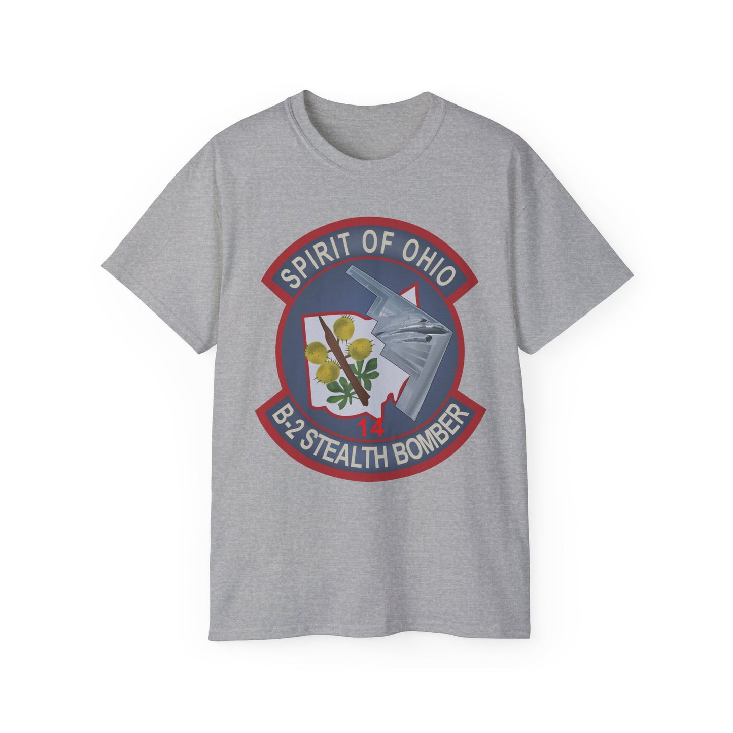 Unisex Ultra Cotton Tee - USAF - B2 - Spirit of Ohio - Stealth Bomber wo txt X 300