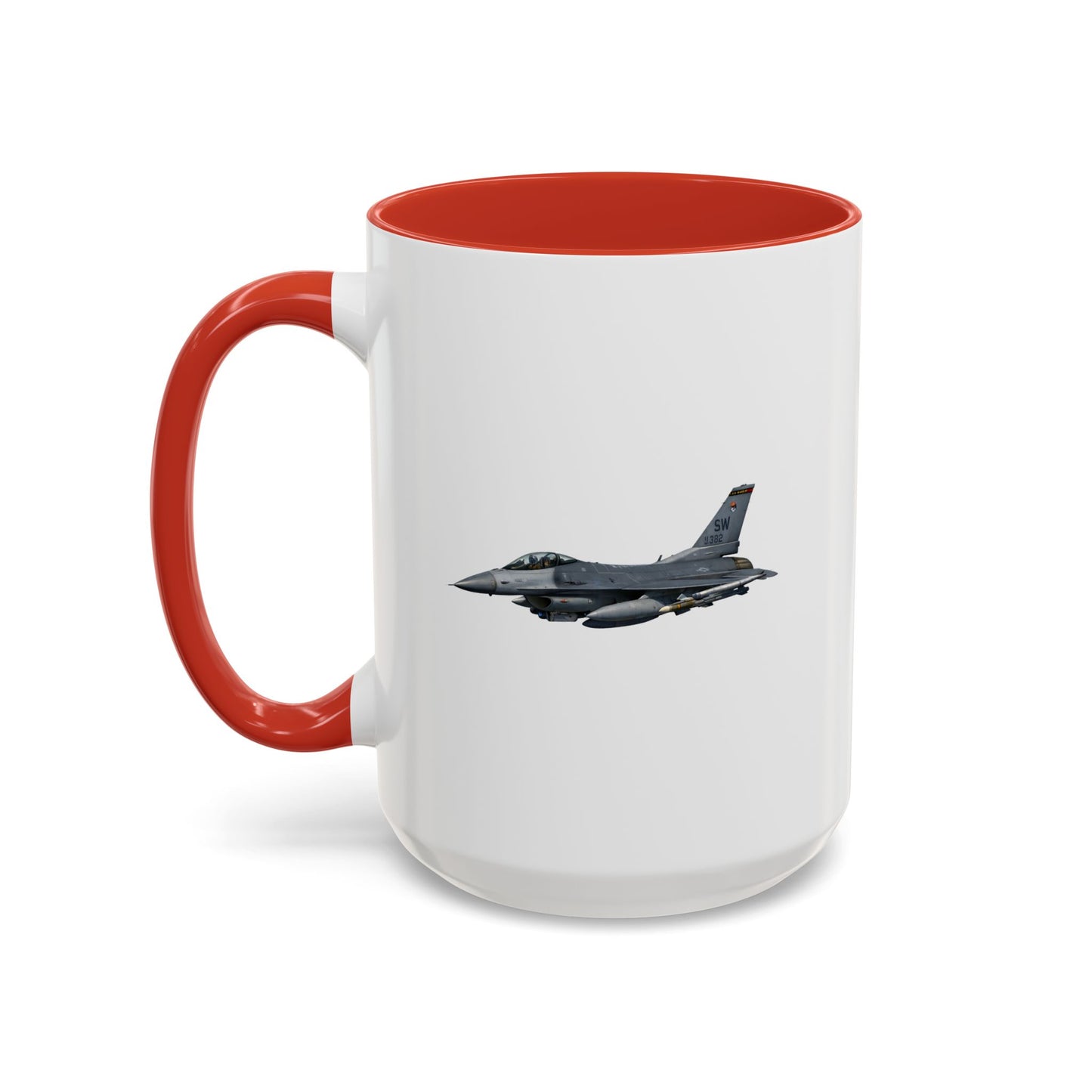 Accent Coffee Mug (11oz & 15oz) - USAF - F-16 Fighting Falcon wo txt X 300