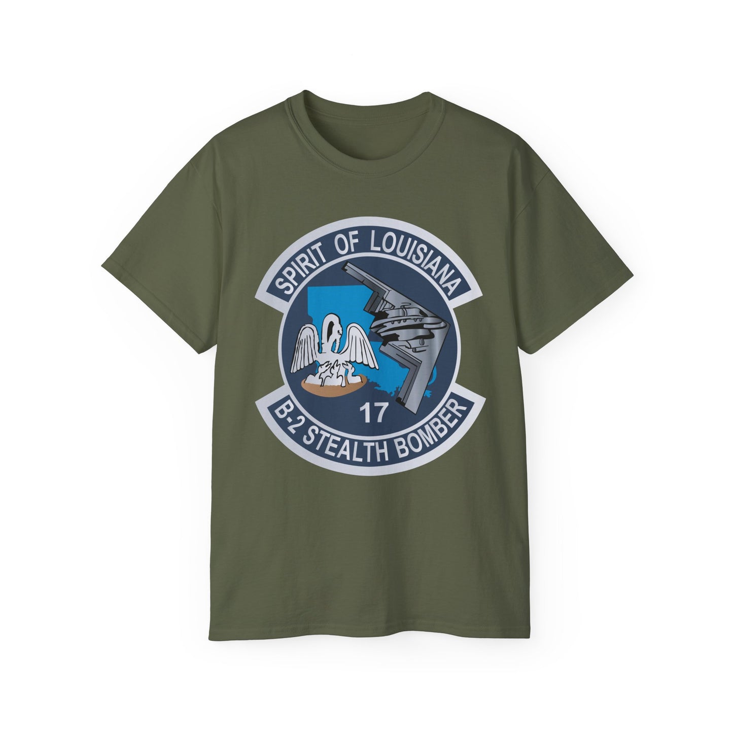 Unisex Ultra Cotton Tee - USAF - B2 - Spirit of Louisiana - Stealth Bomber wo txt X 300
